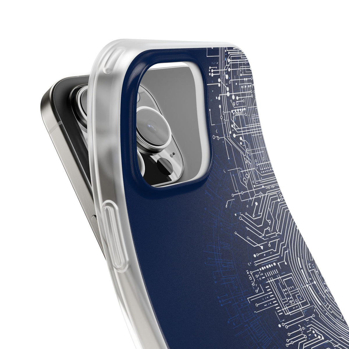 Blue Lite Phone Case for iPhone - Cobalt Circuit Logic