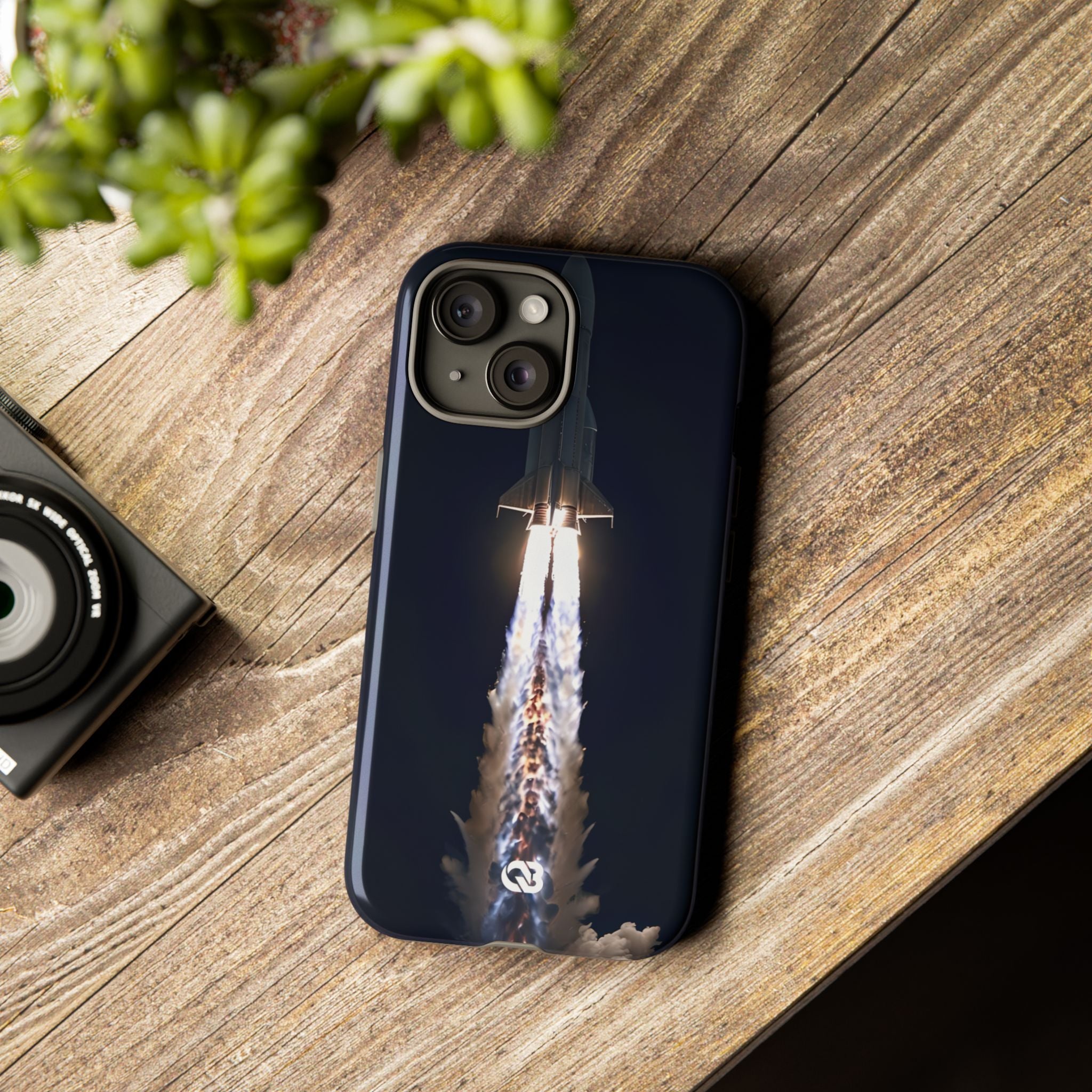 Obsidian Rocket Ascent · Tough Phone Case for iPhone