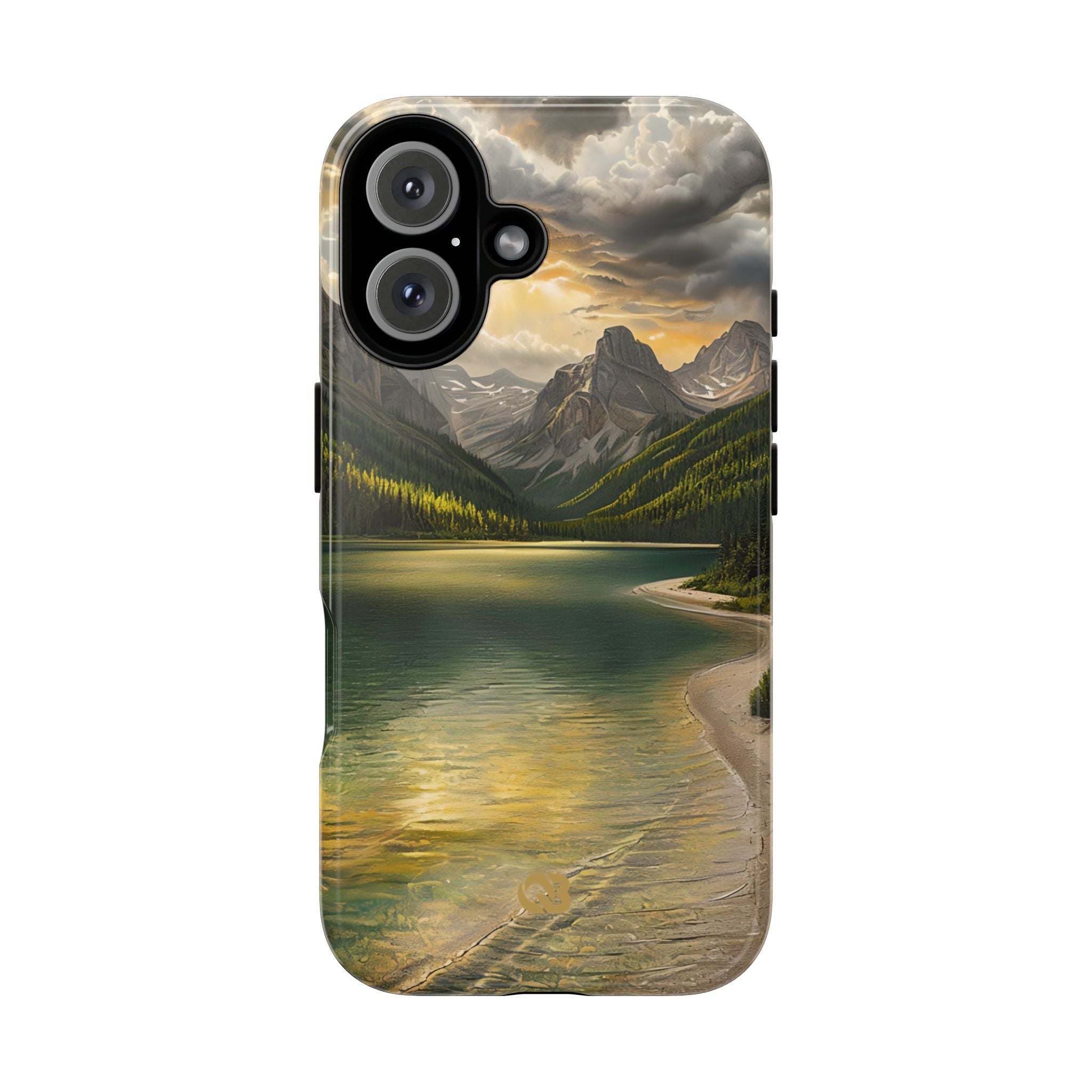Gilded Mountain Lake · Tough Phone Case for iPhone