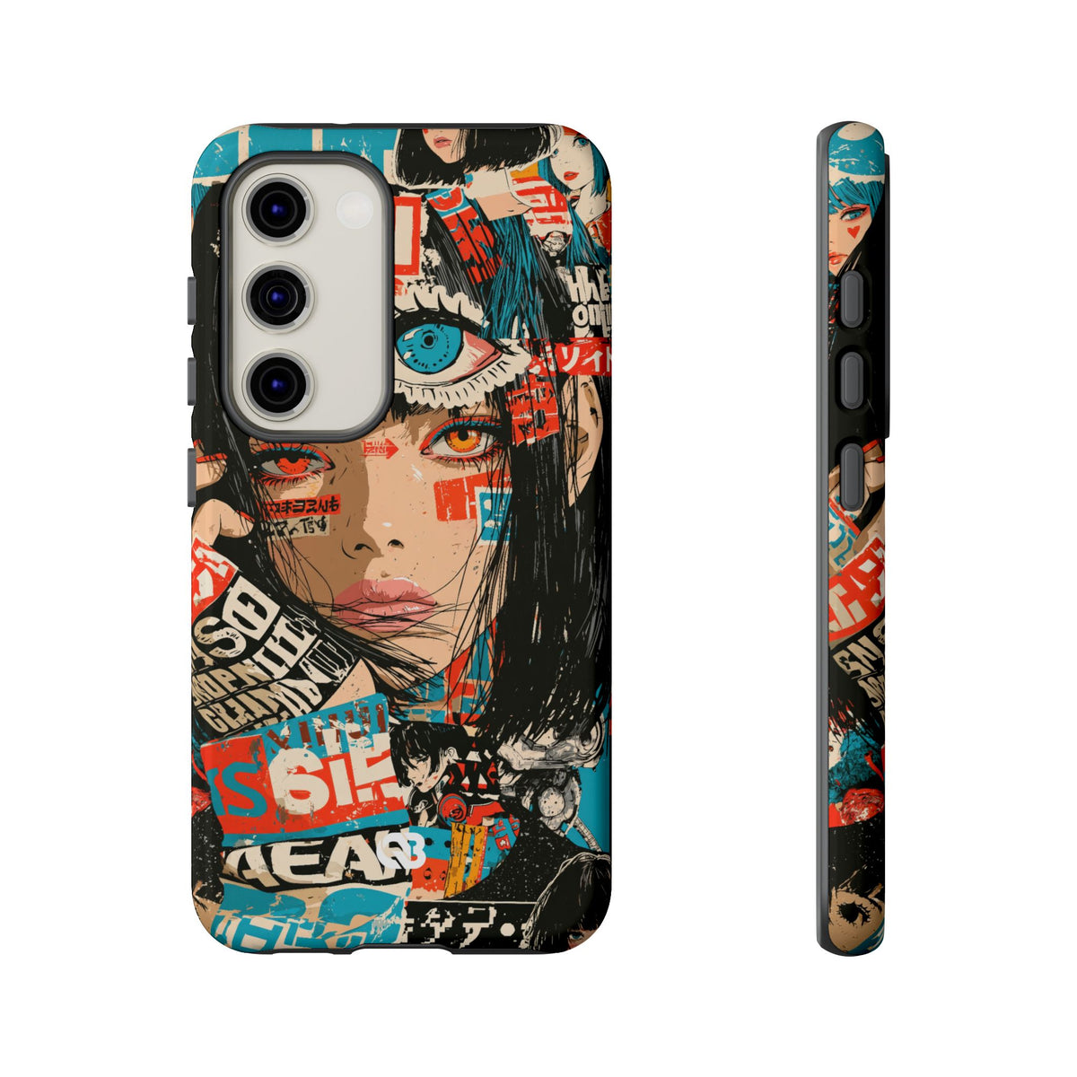 Shibuya Street Collage · Tough Phone Case for Samsung · Red