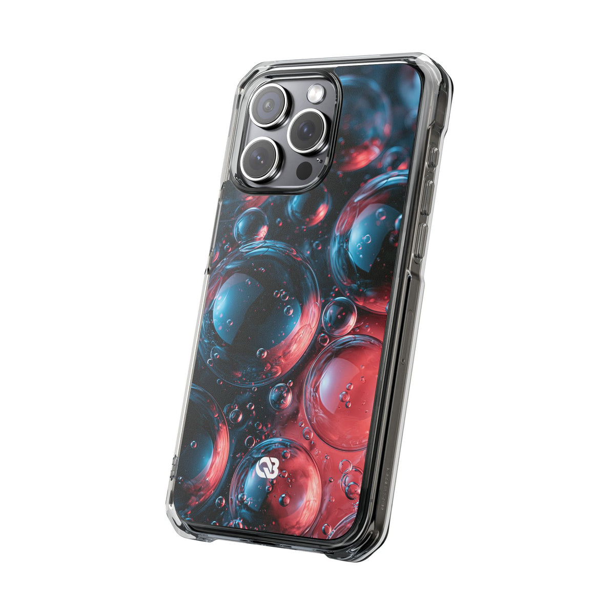 Aqua Gel Spheres · Clear Impact Magnetic Phone Case for iPhone · Blue
