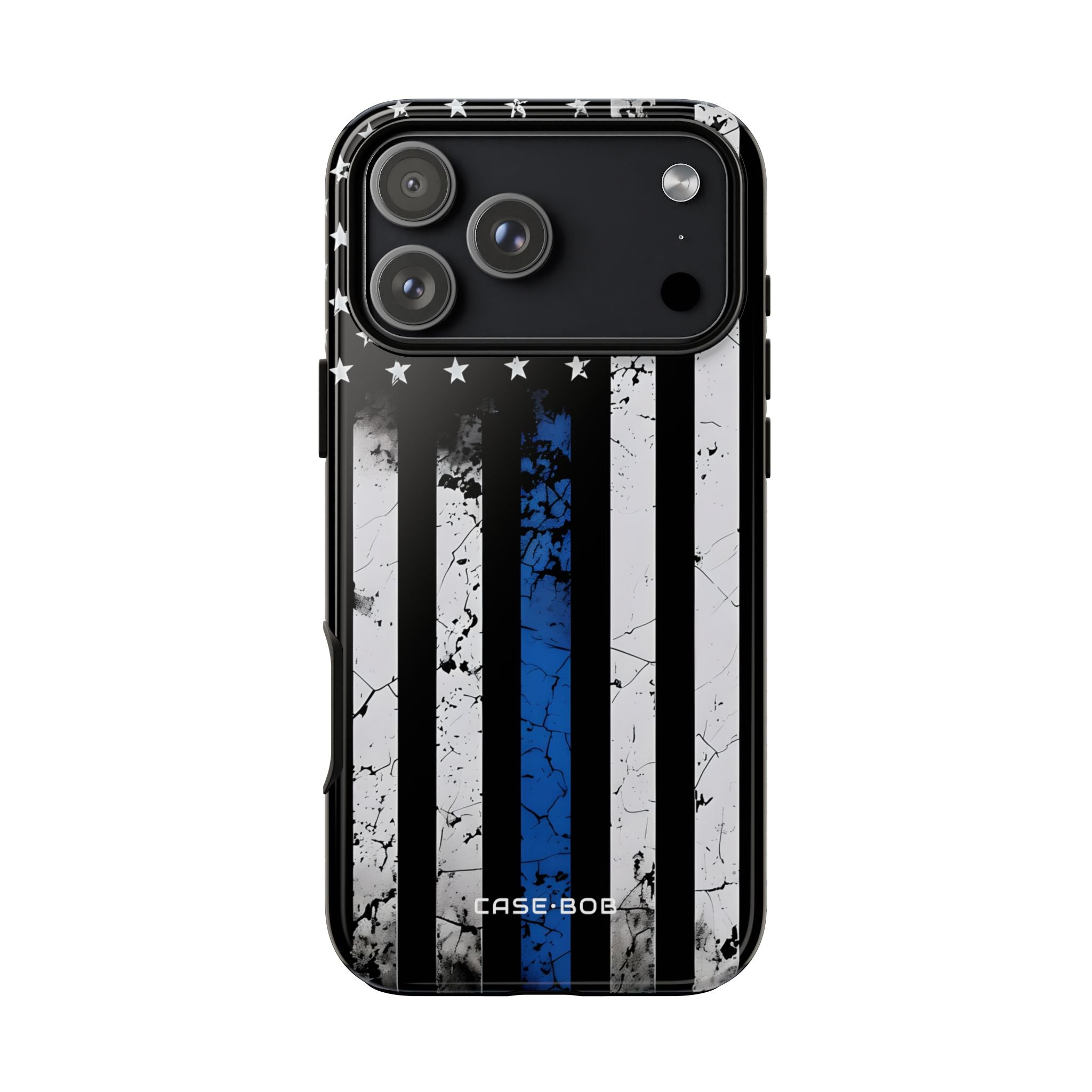 Blue Stripe Flag iPhone 17 Pro Max Case - Tough - CASE•BOB