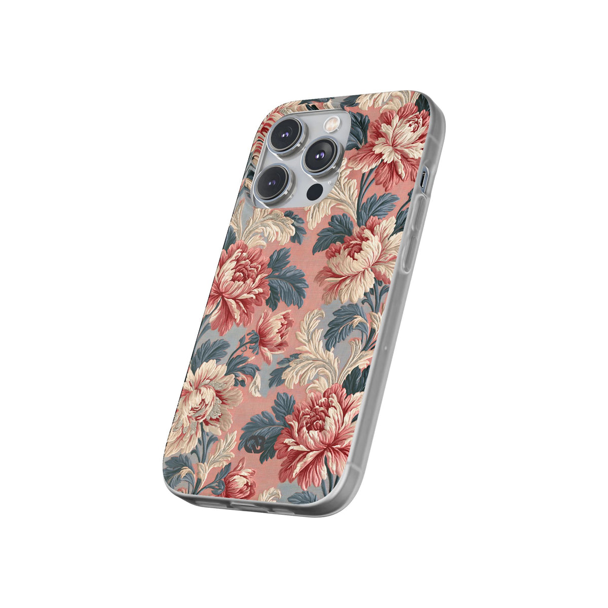 Blush Peony Jacquard · Lite Phone Case for iPhone · Pink