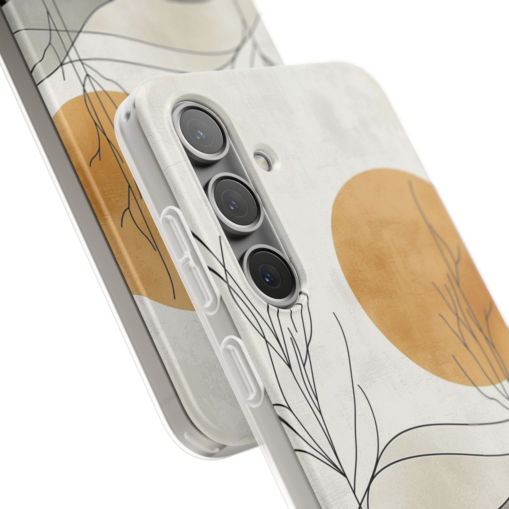 Burnt Horizon Lines · Soft Phone Case for Samsung