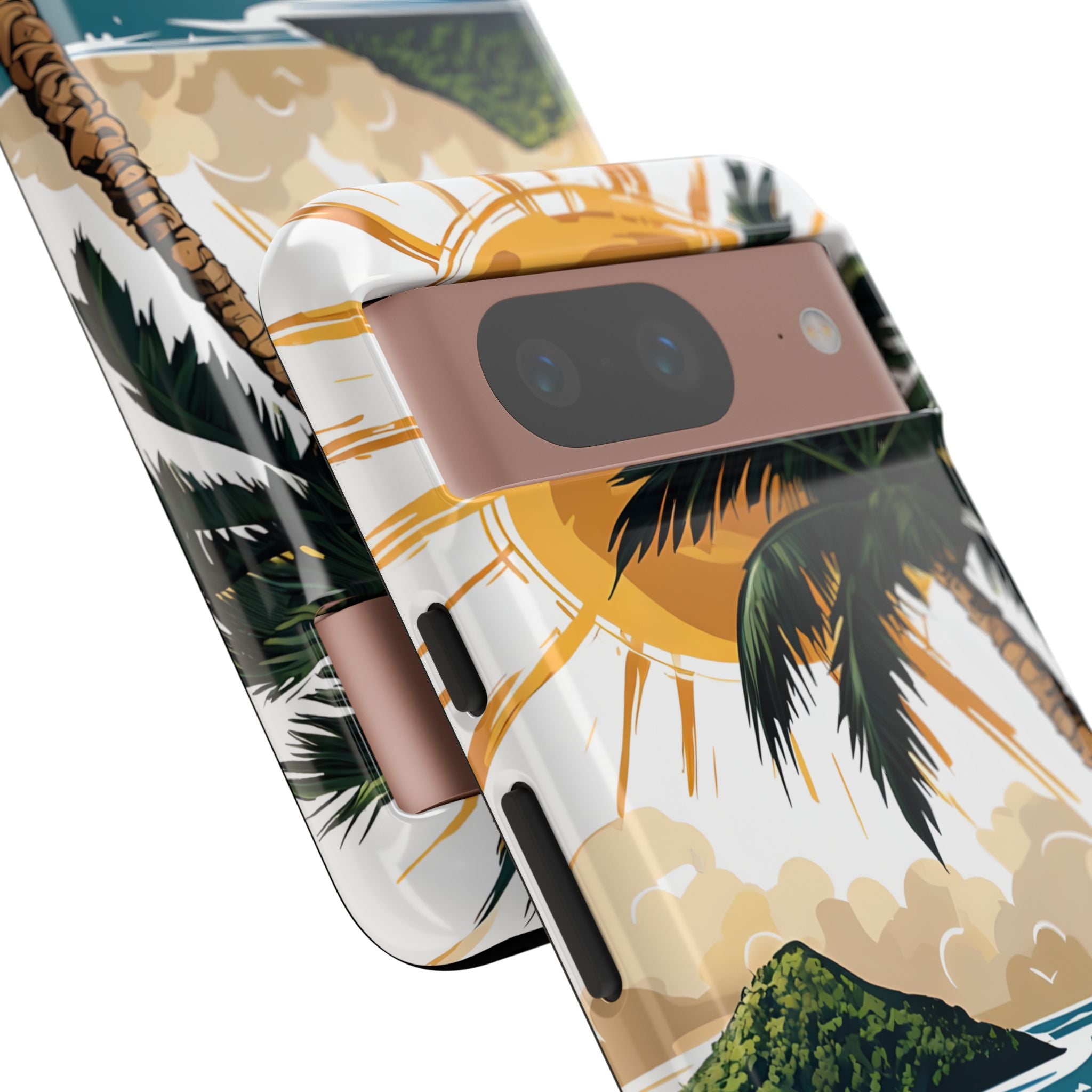Sunny Palm Breeze Google Pixel 8 Case - Tough