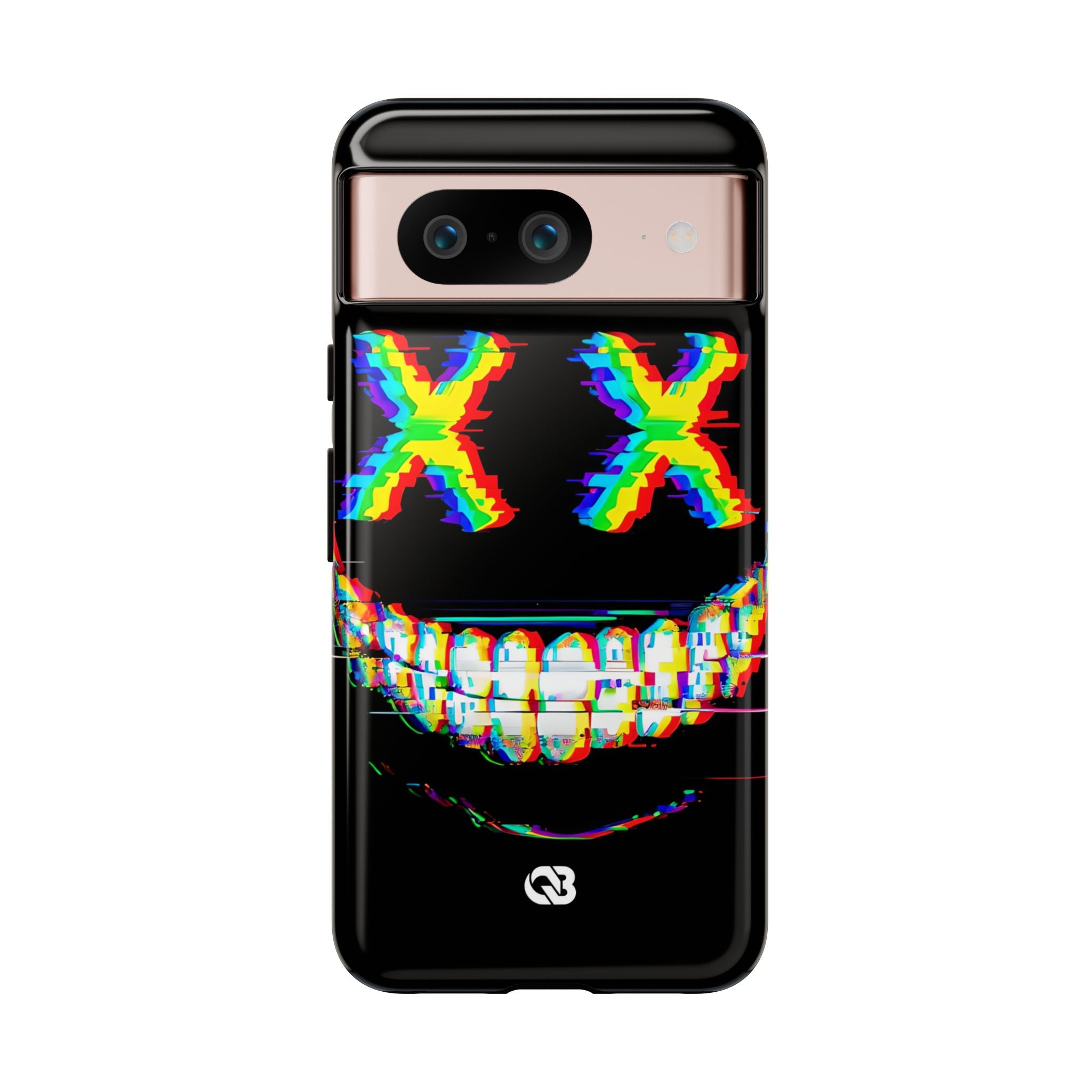 Glitch Grin Distortion · Tough Phone Case for Google Pixel