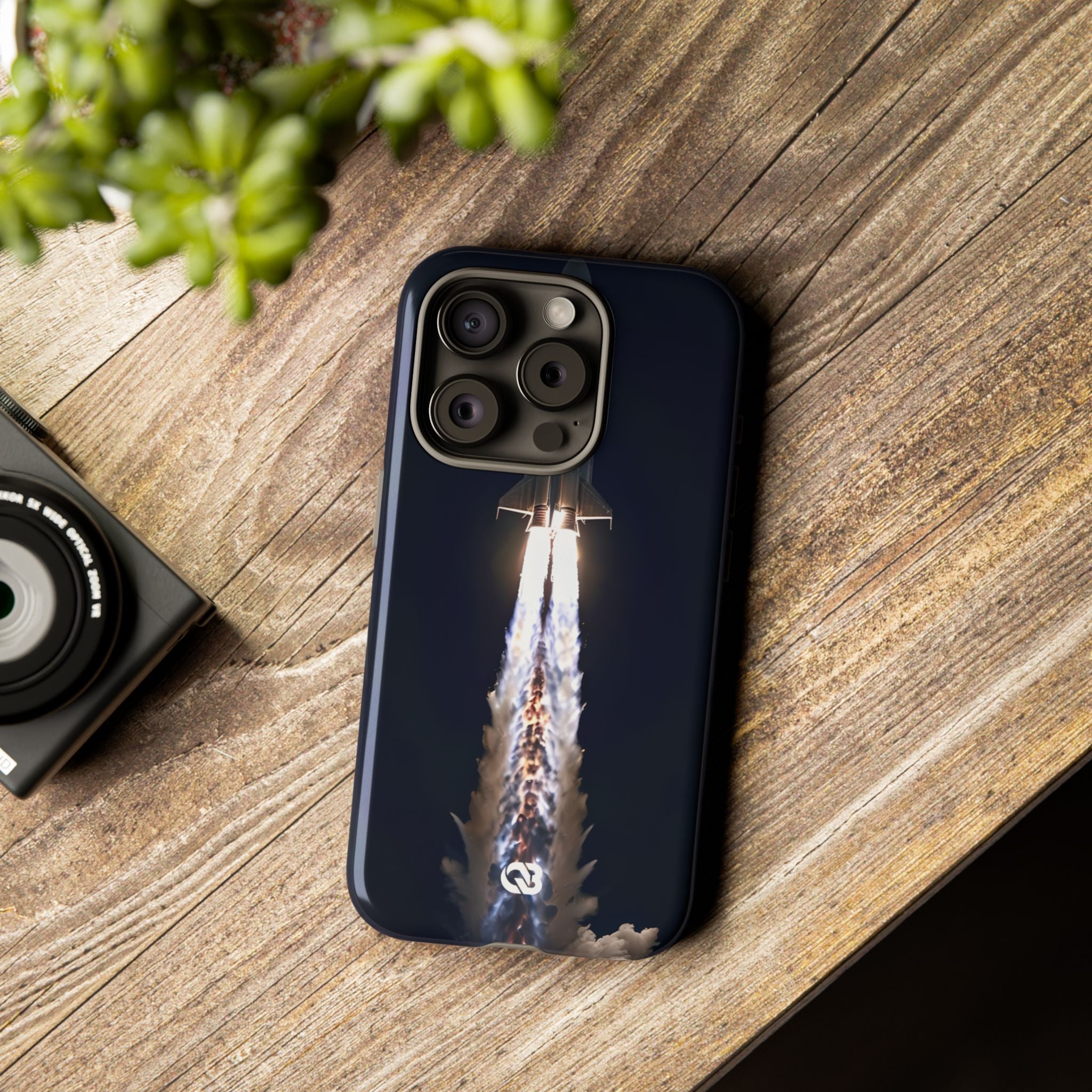 Obsidian Rocket Ascent · Tough Phone Case for iPhone