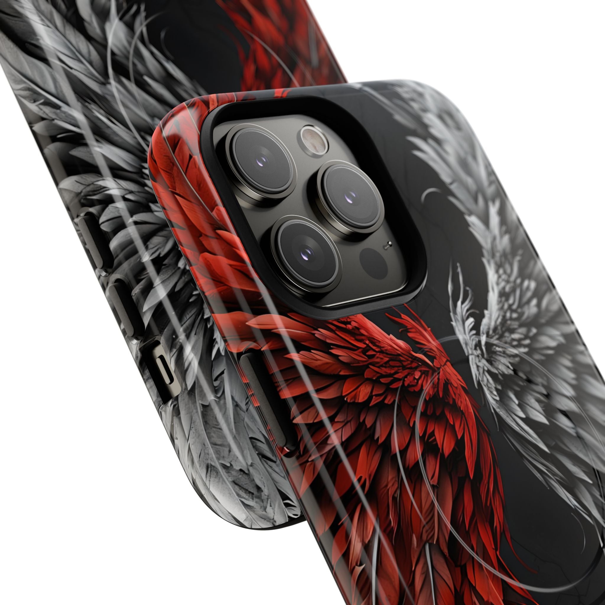 Split Crimson Wing · Tough+ Magsafe