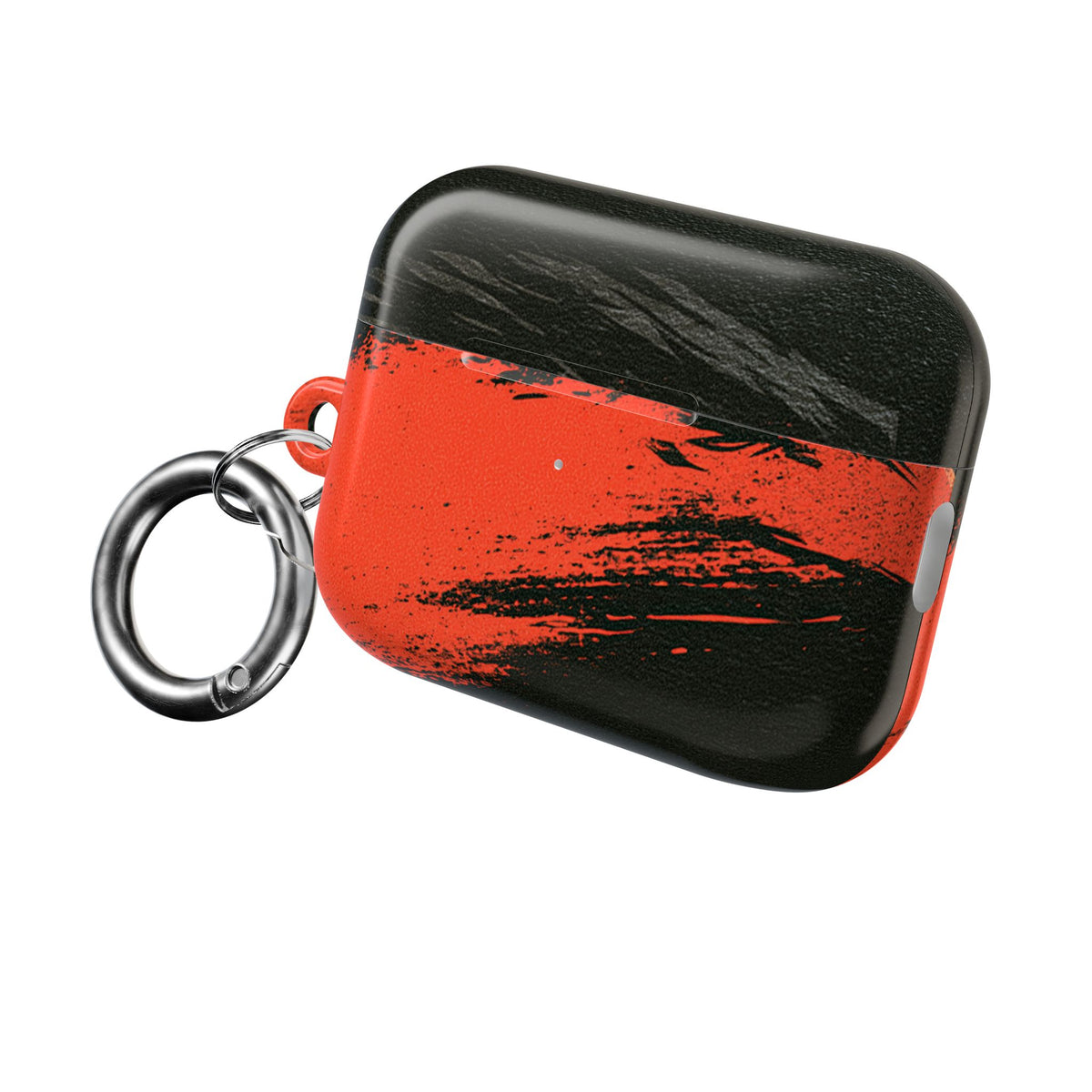 Crimson Raptor Noir · Hard Case for AirPods & AirPods Pro · Black