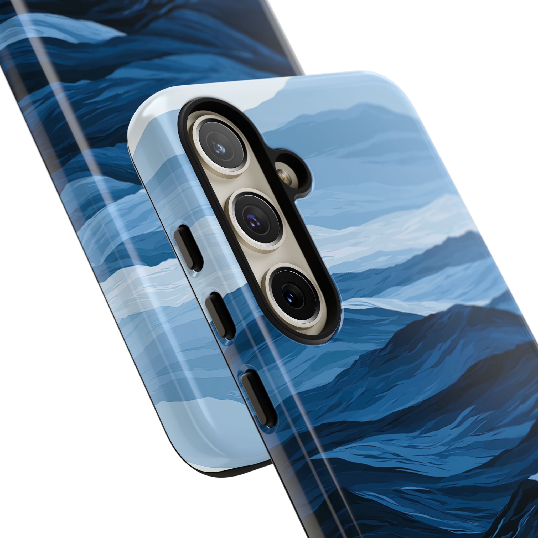 Blue Tough Phone Case for Samsung - Cobalt Ridge Tides
