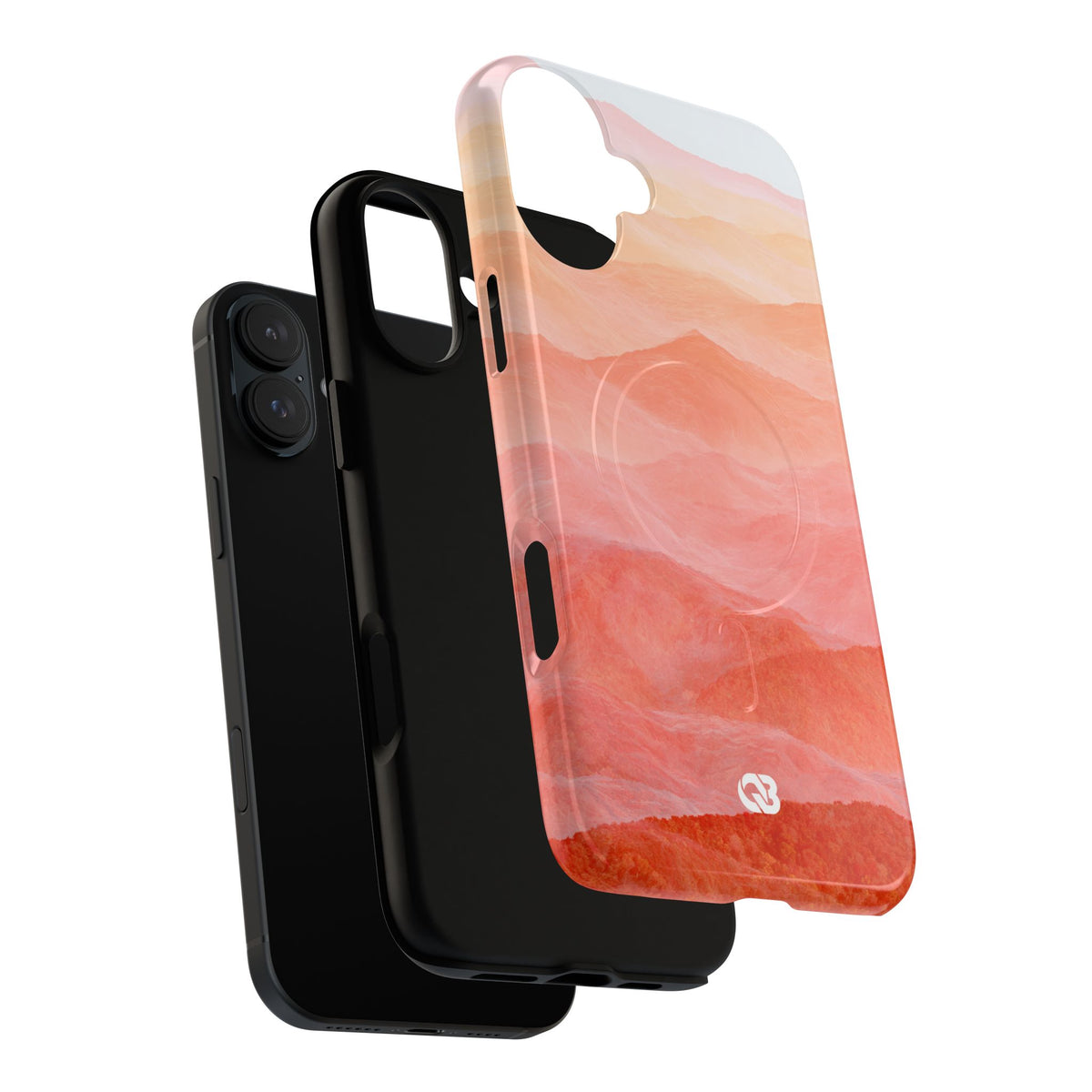 Alpenglow Ridge Vista · Tough 2.0 Magnetic Phone Case for iPhone · Orange