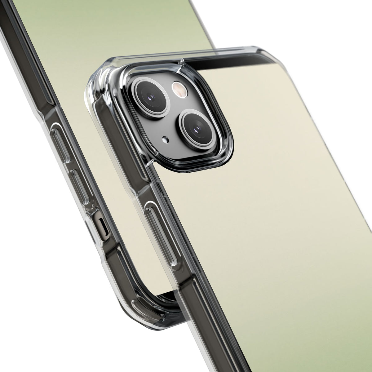 Muted Sage Ombre · Clear Impact Magnetic Phone Case for iPhone · Green