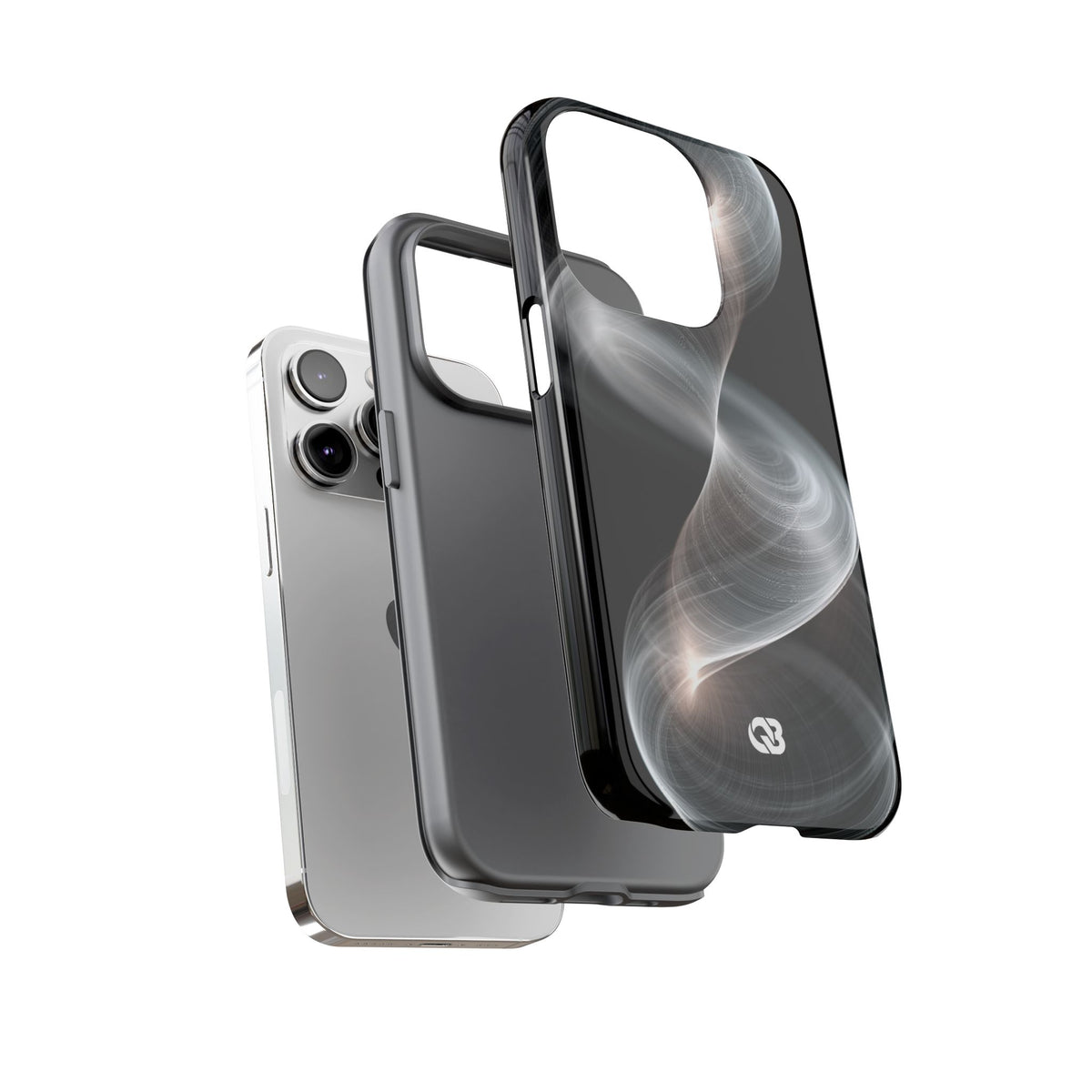 Luminous Vortex · Tough Phone Case for iPhone · Black