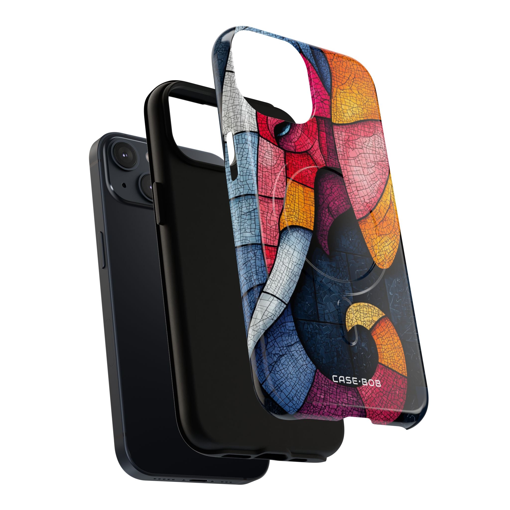 Elefanten-Mosaik iPhone 14 Case - Tough+