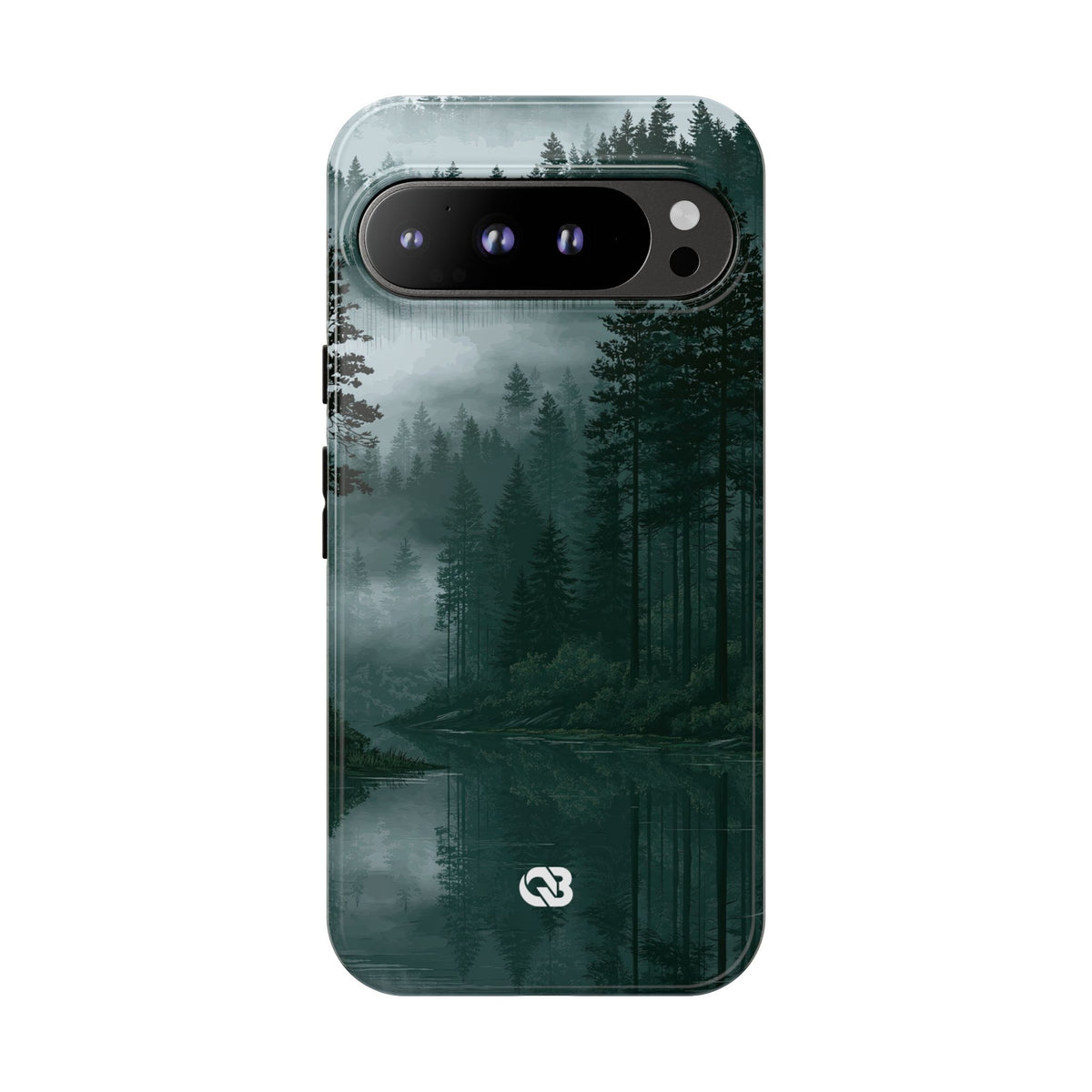 Misty Pine Reflections · Tough Phone Case for Pixel · Green