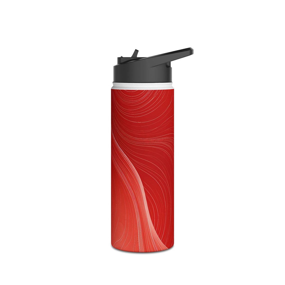 Crimson Dunes · Insulated Water Bottle · Red