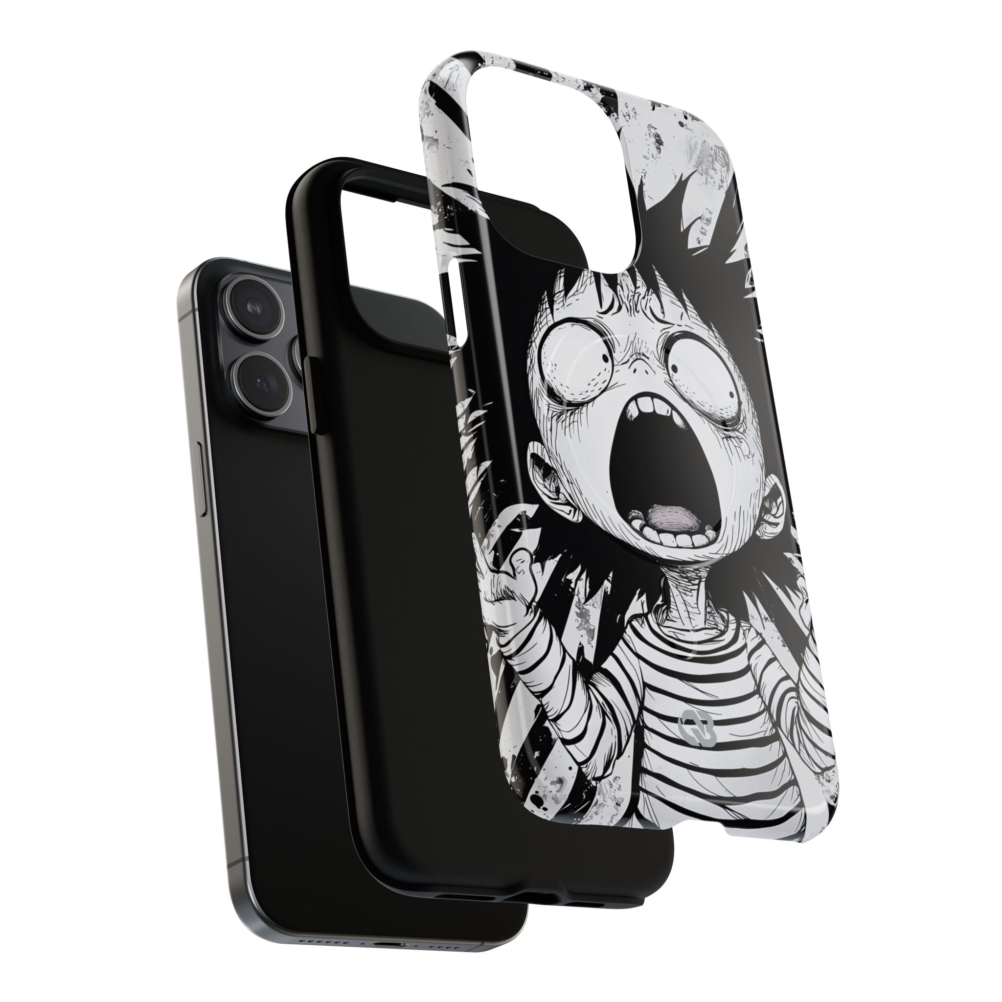 Chaotic Monochrome Scream · Tough+ Fundas para teléfono para iPhone · Magsafe