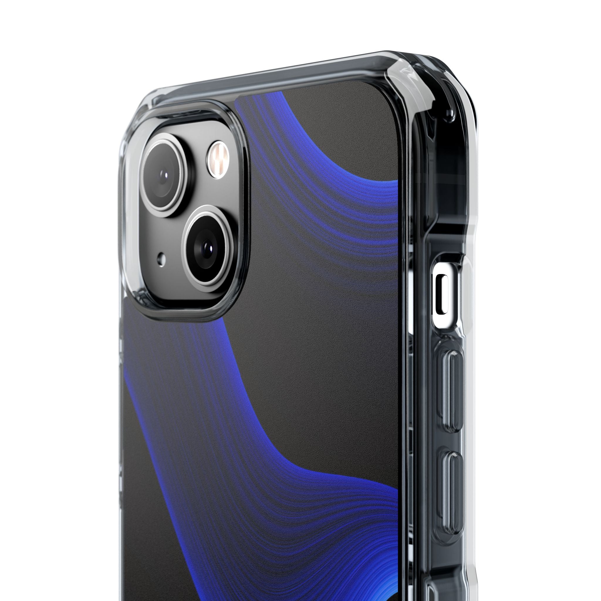 Blue Impact MagSafe Phone Case for iPhone - Electric Cobalt Flow