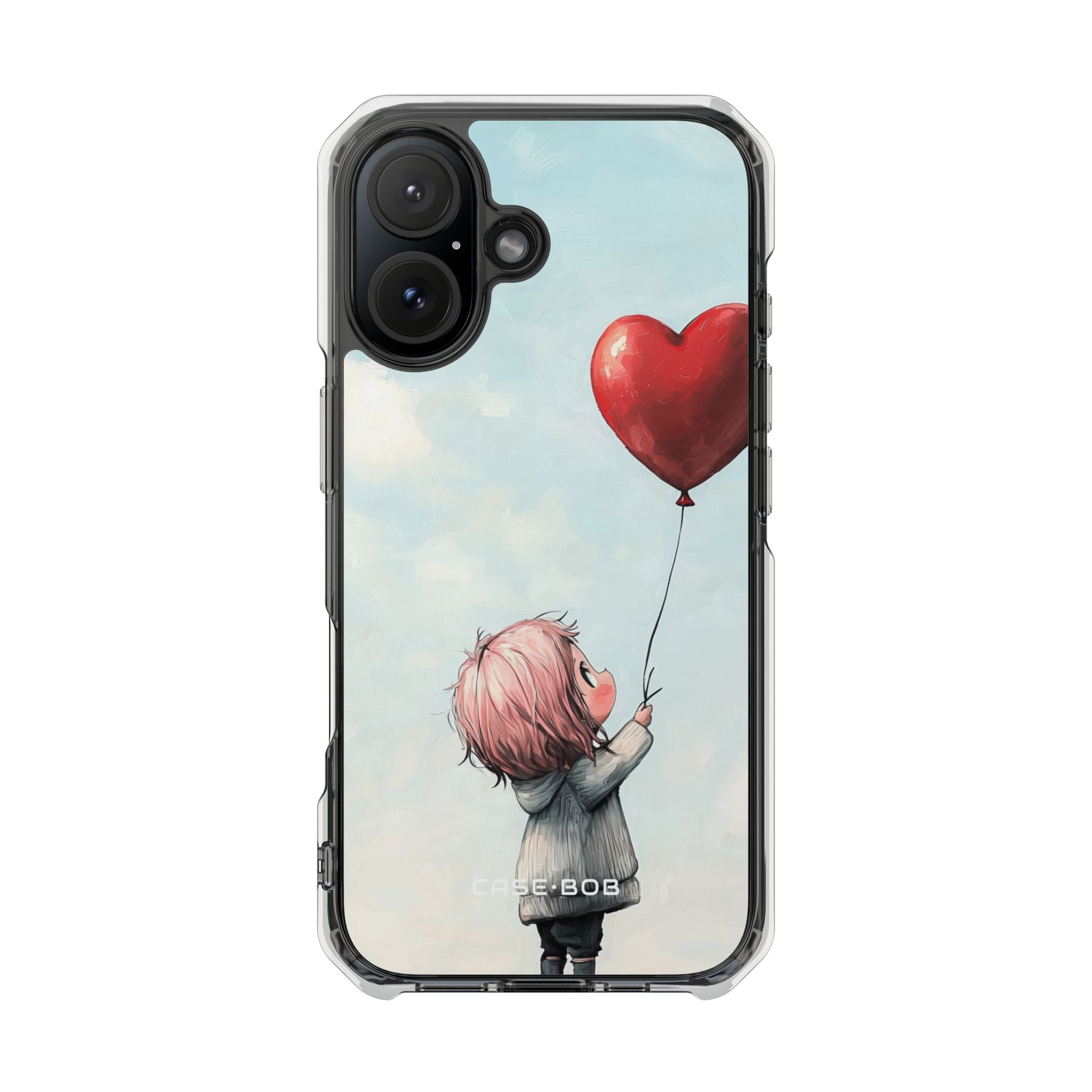 Heart Balloon Glow iPhone 16 Case - Impact