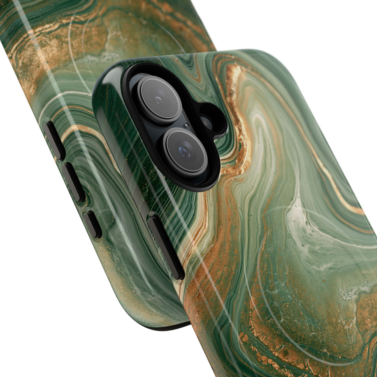 Jade Suminagashi · Tough 2.0 Magnetic Phone Case for iPhone · Green