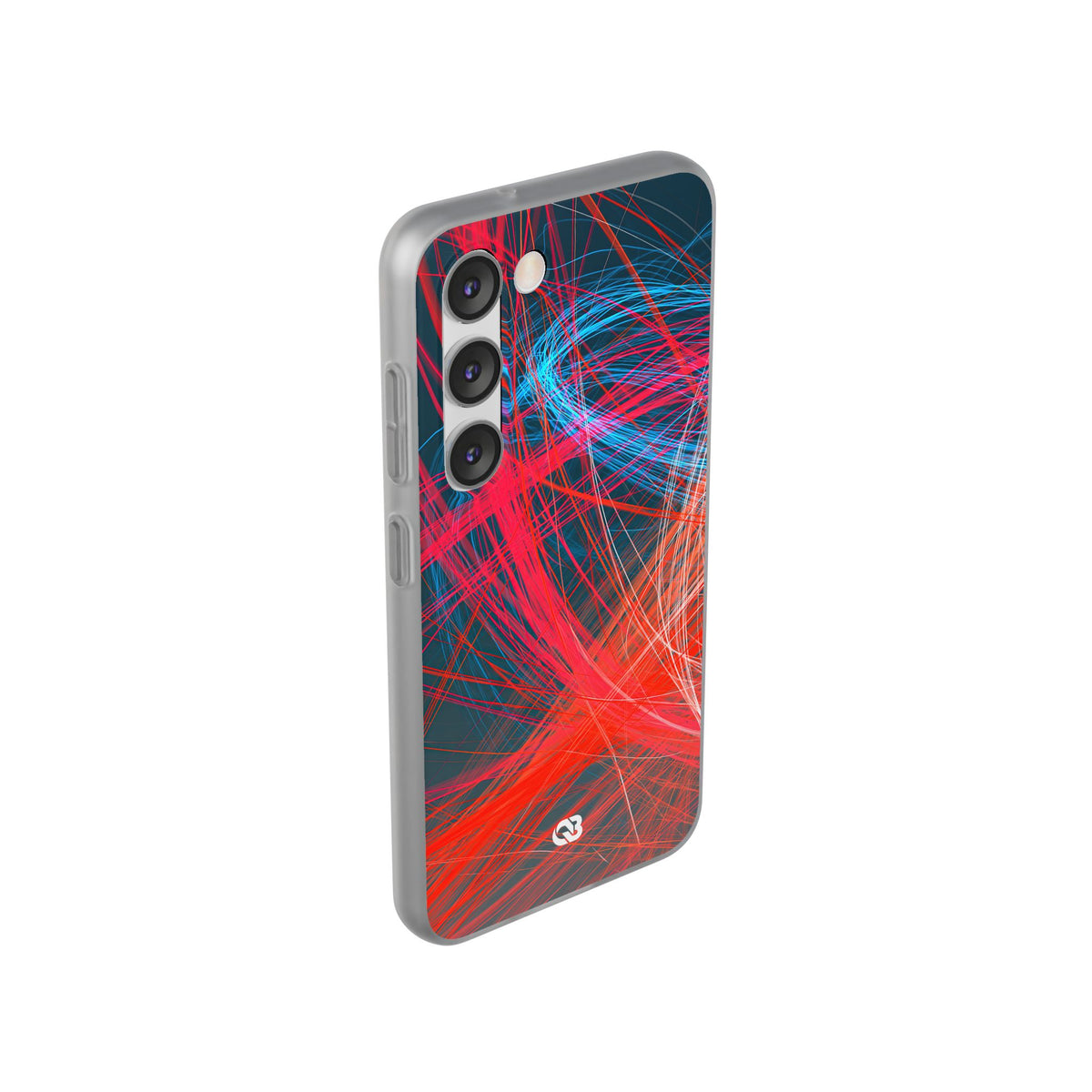 Neon Fiber Stream · Lite Phone Case for Samsung · Red