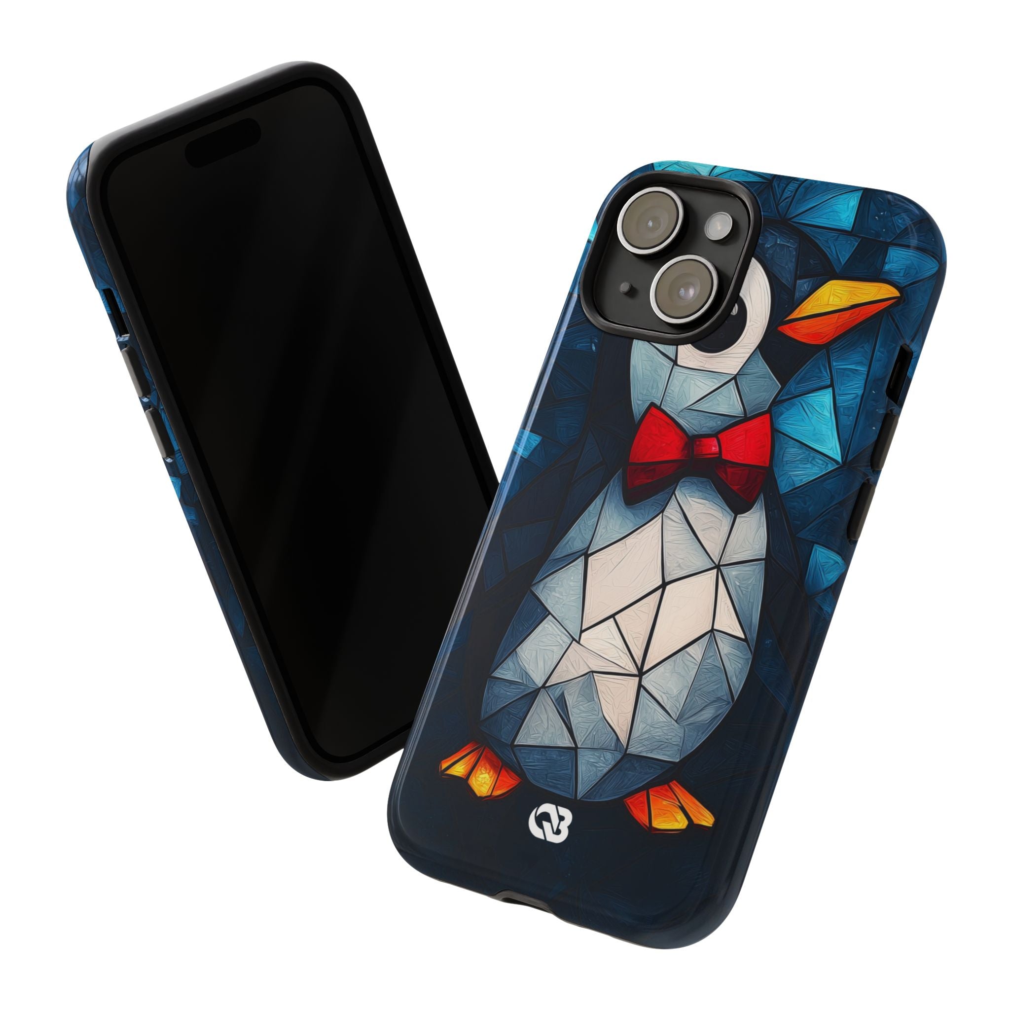 Mosaic Bowtie Penguin · Tough Phone Case for iPhone