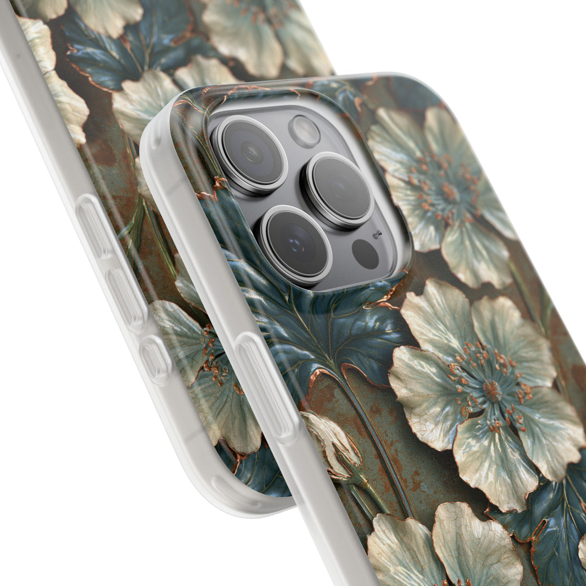 Gilded Blossom Reverie · Lite Phone Case for iPhone · Teal