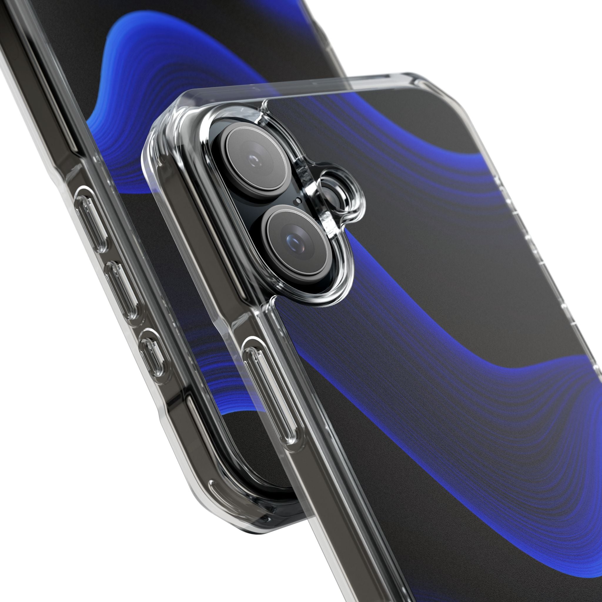 Blue Impact MagSafe Phone Case for iPhone - Electric Cobalt Flow
