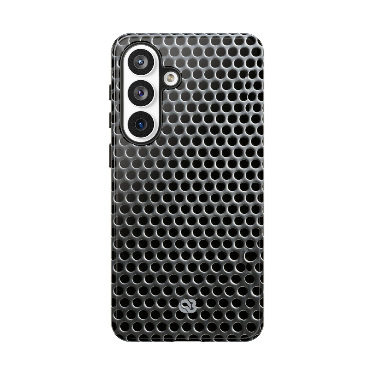 Silver Tough Phone Case for Samsung - Brutalist Steel Mesh