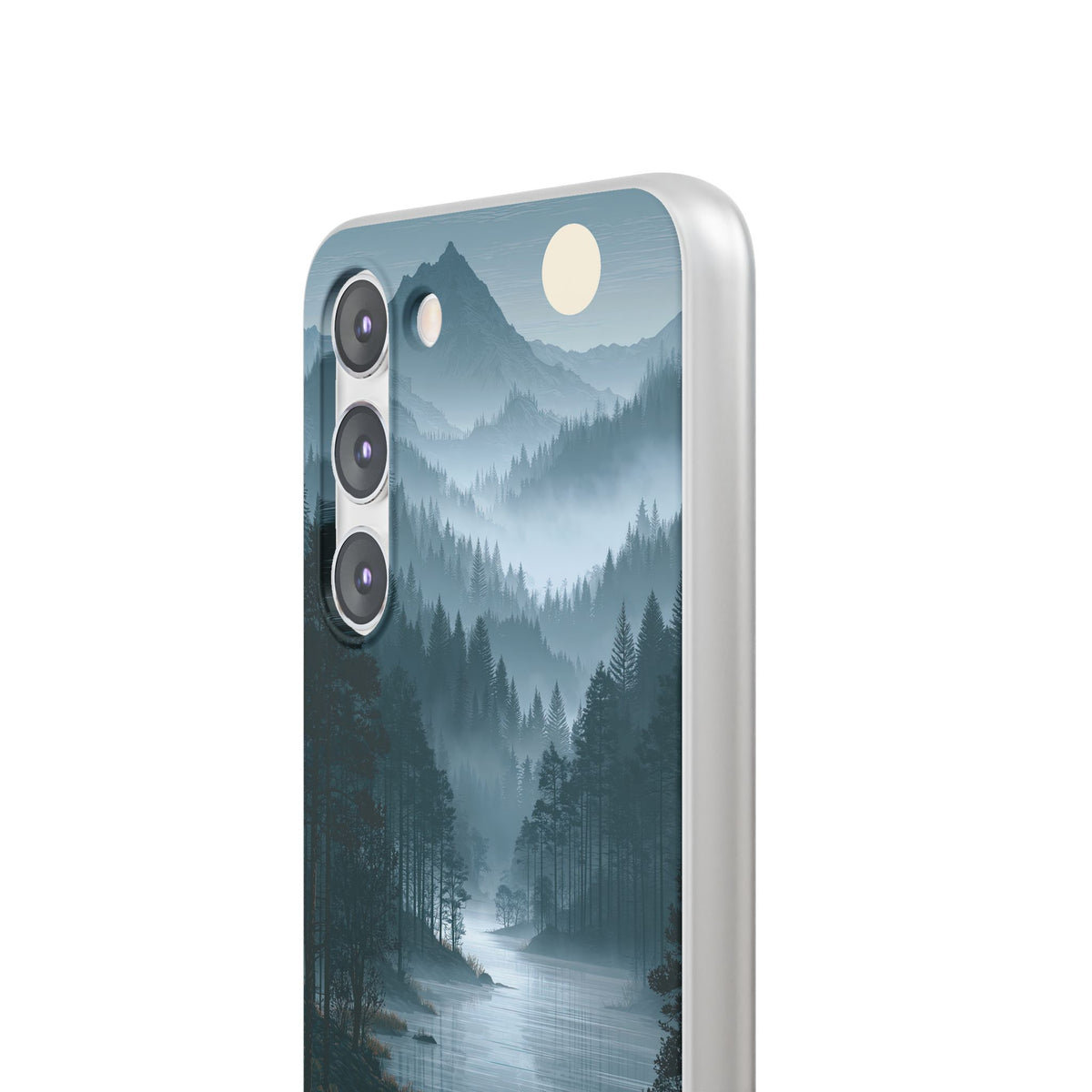 Silent Nordic Fjord · Lite Phone Case for Samsung · Blue