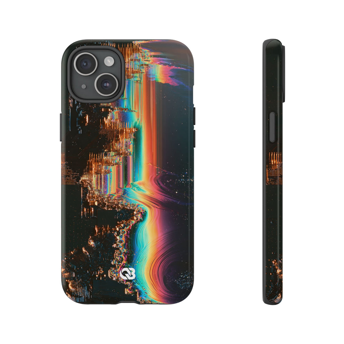 Prismatic Circuit · Tough Phone Case for iPhone · Black