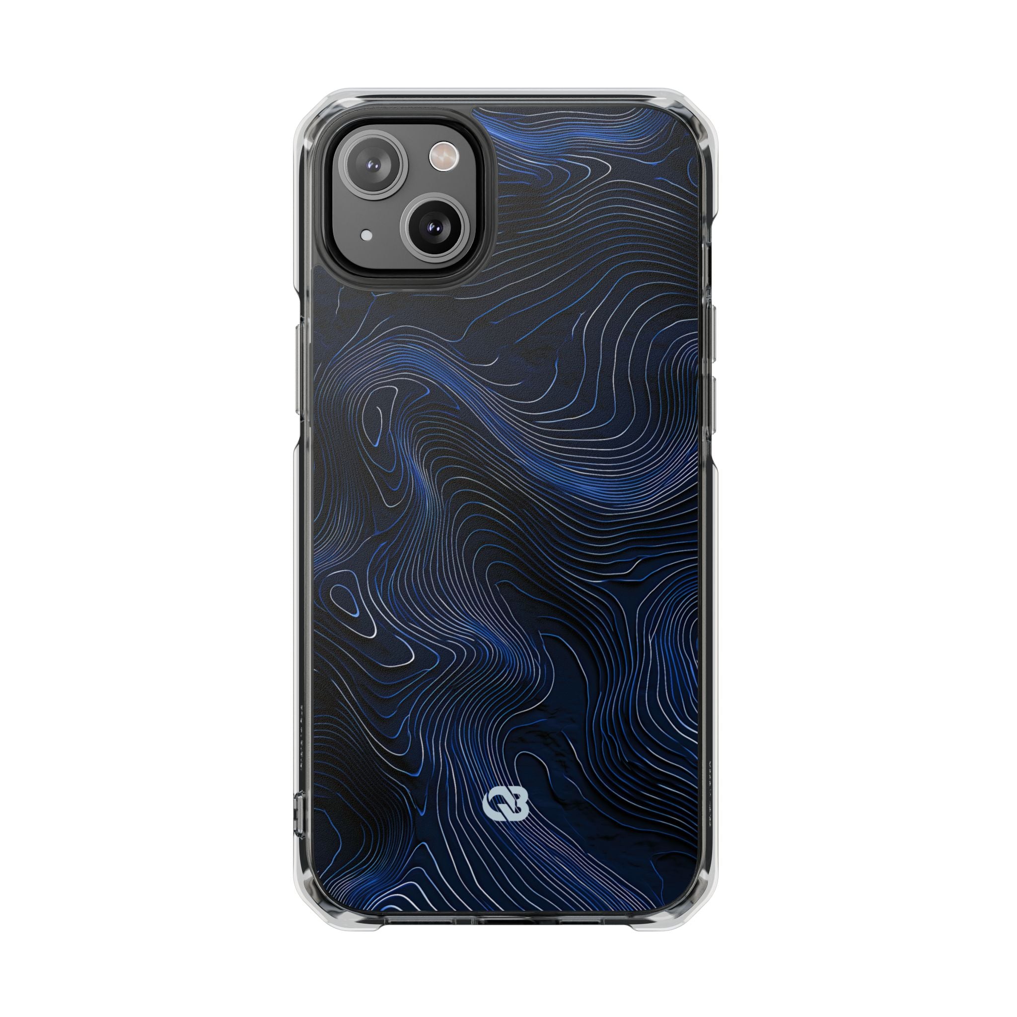 Blue Impact MagSafe Phone Case for iPhone - Cobalt Contour Ridge