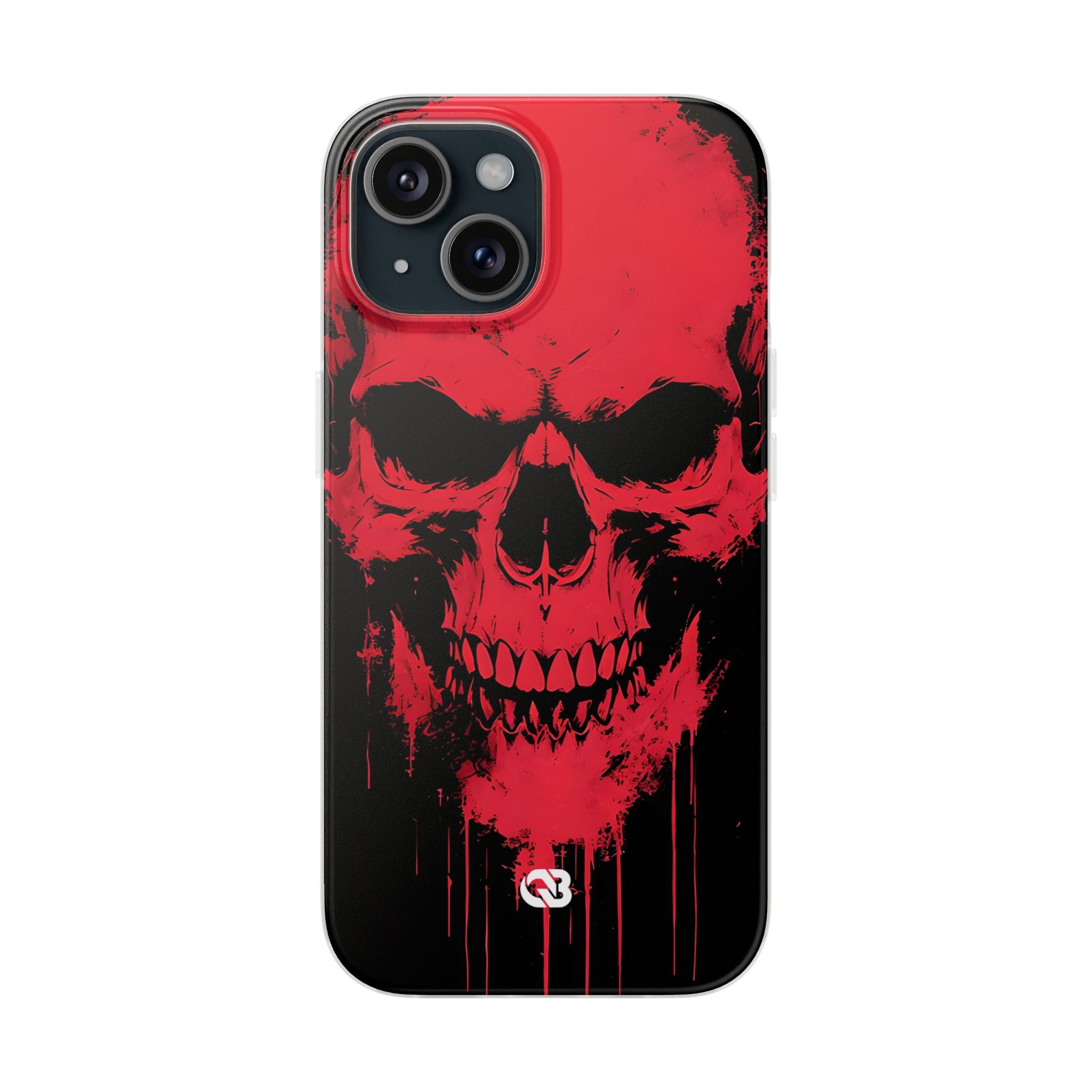 Crimson Street Skull · Soft Custodia per iPhone
