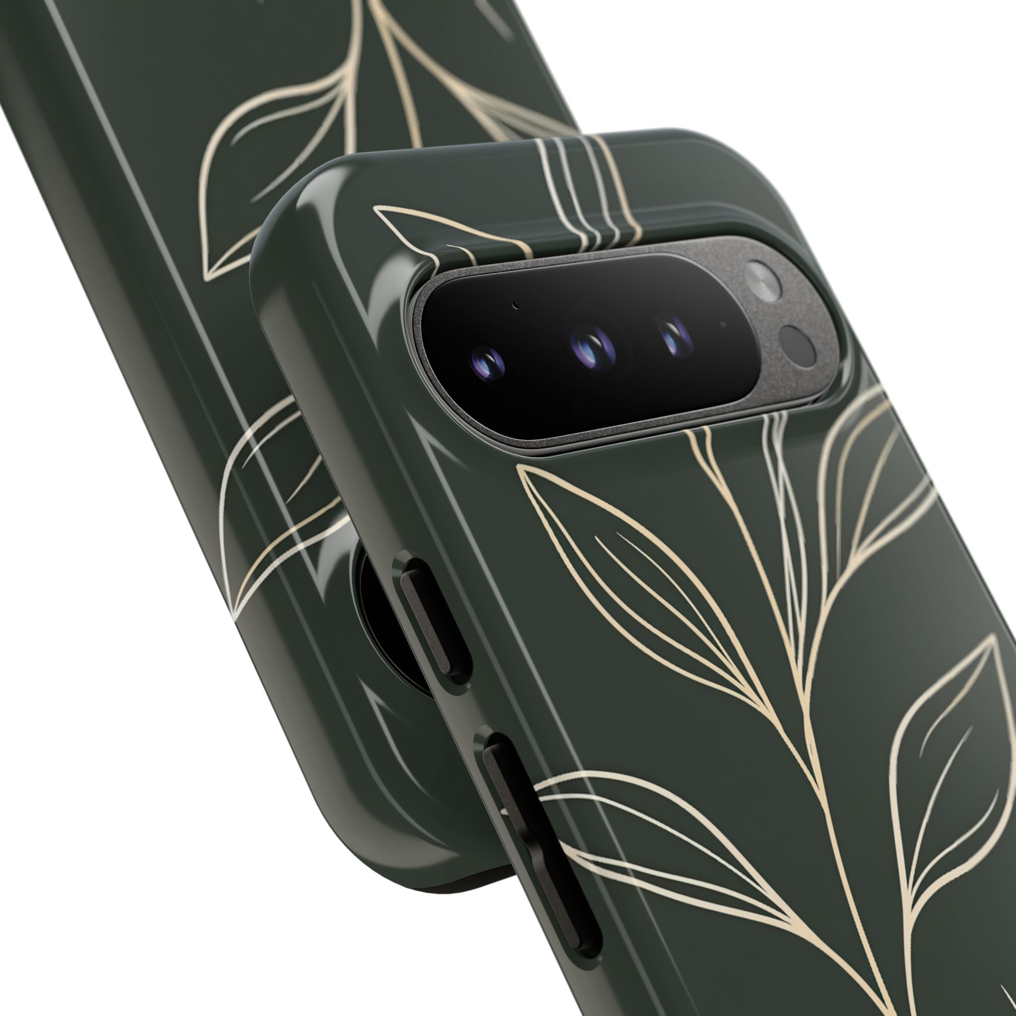 Green Tough Phone Case for Google Pixel - Deep Moss Willow
