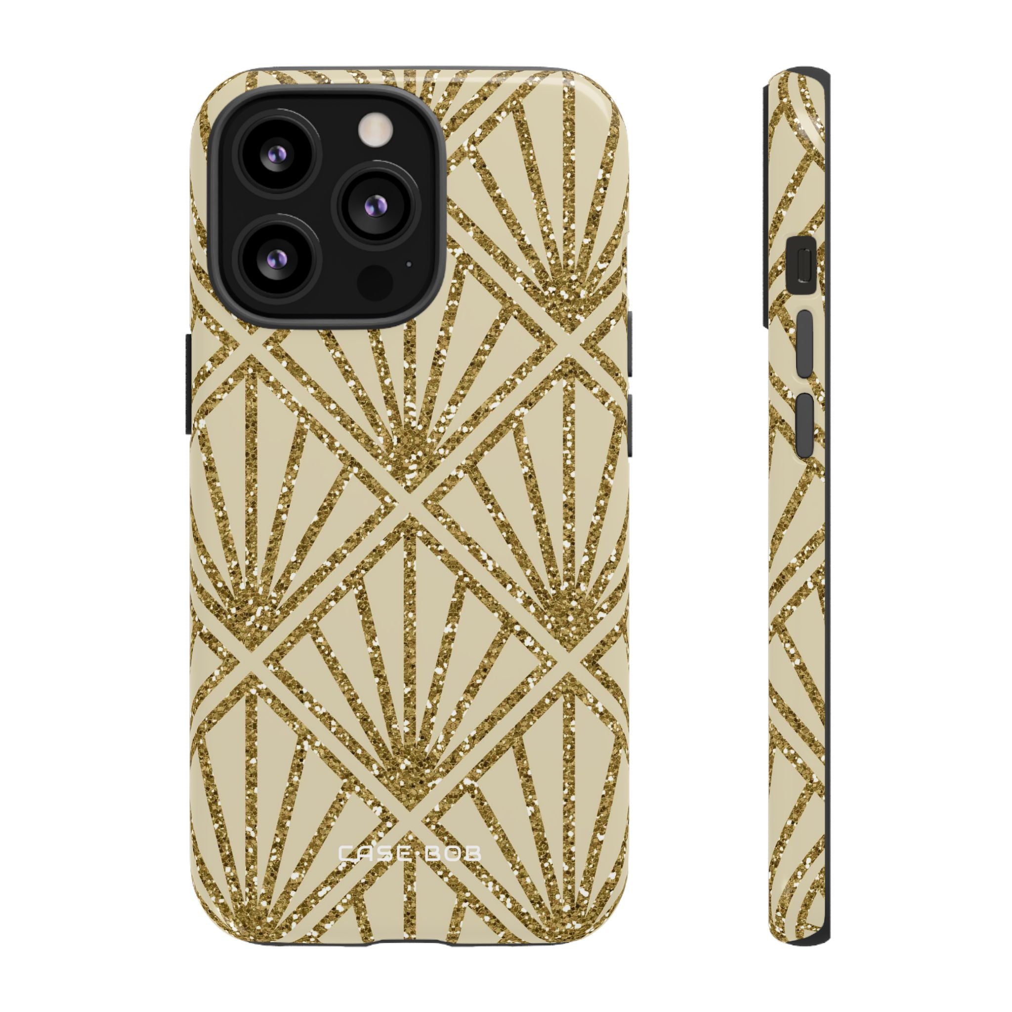 Guld Diamant Glans iPhone 13 Pro Cover - Tough
