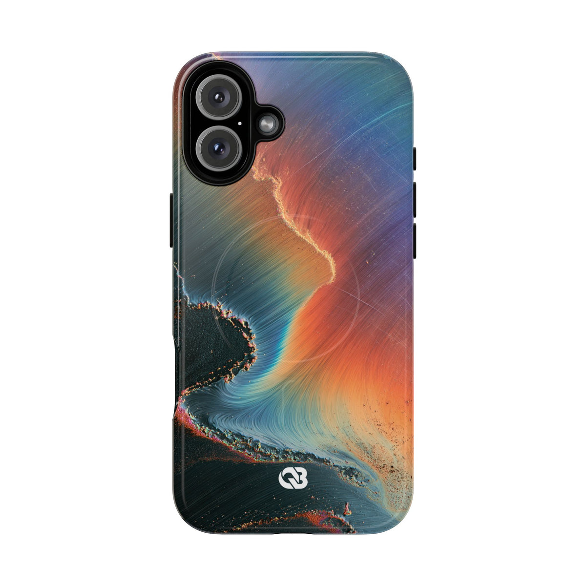 Prismatic Aura Shift · Tough 2.0 Magnetic Phone Case for iPhone · Blue