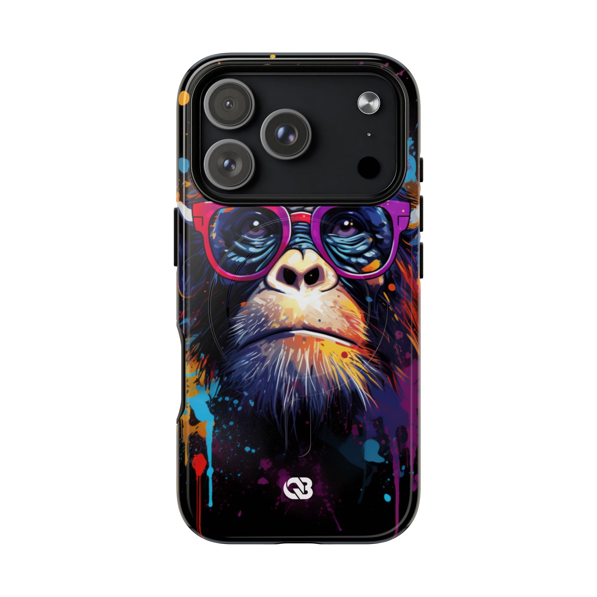 Neon Splatter Primate · Tough+ Magsafe