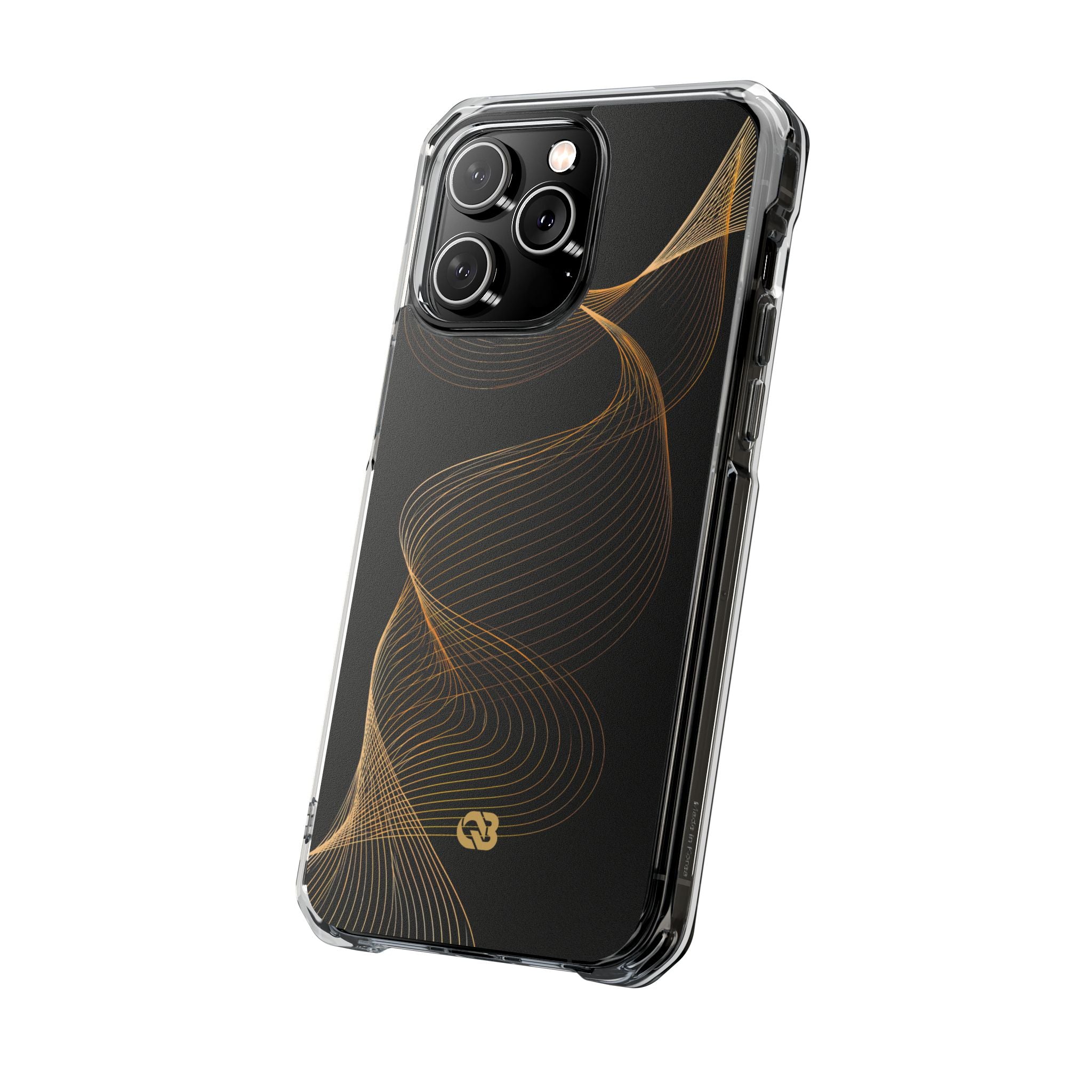 Gold Impact MagSafe Phone Case for iPhone - Burnished Bronze Helix