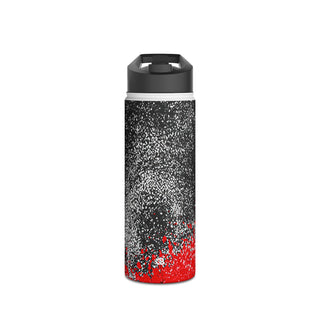 Crimson Noir Drip · Insulated Water Bottle · Black