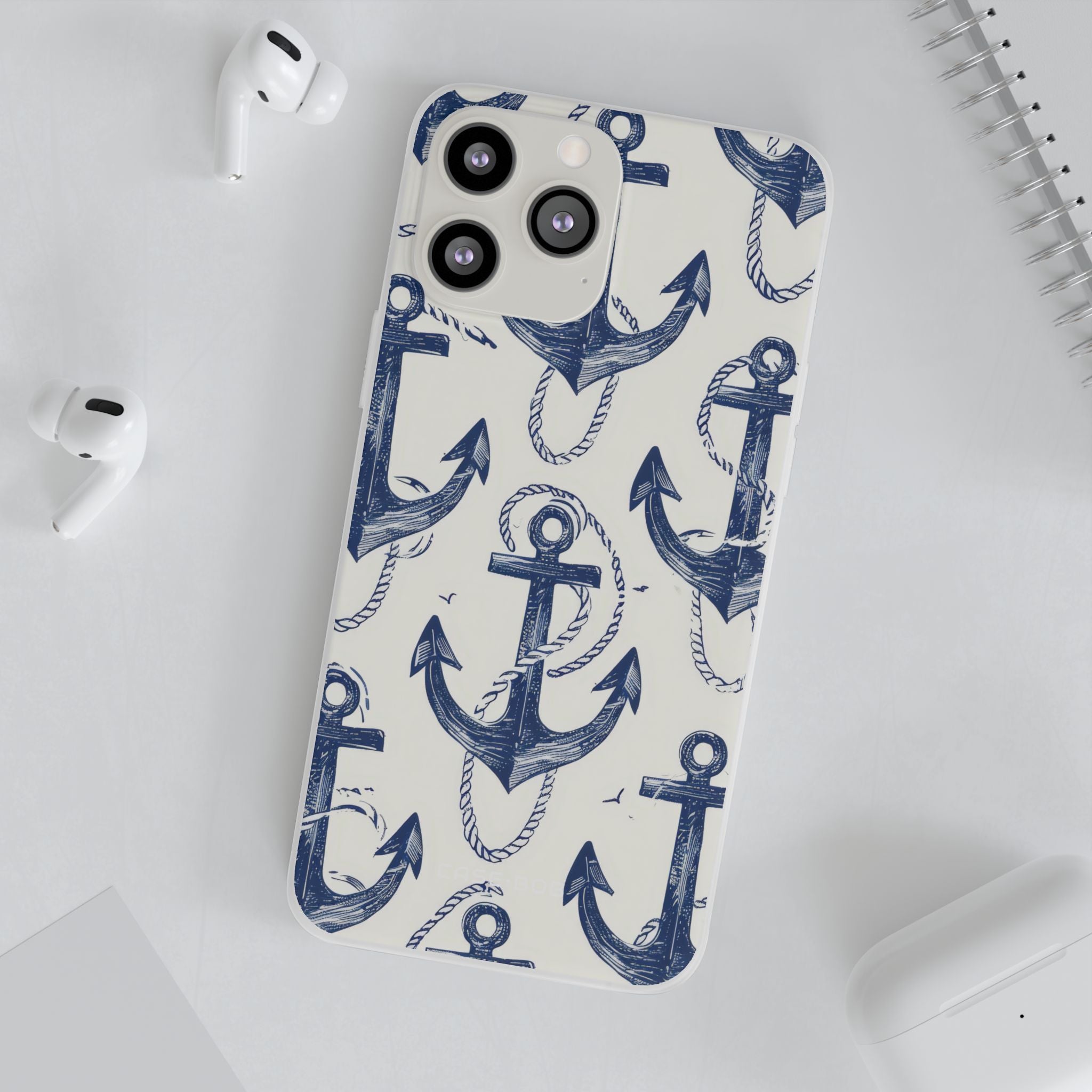 Navy Anker Schlaufe iPhone 13 Pro Max - Soft