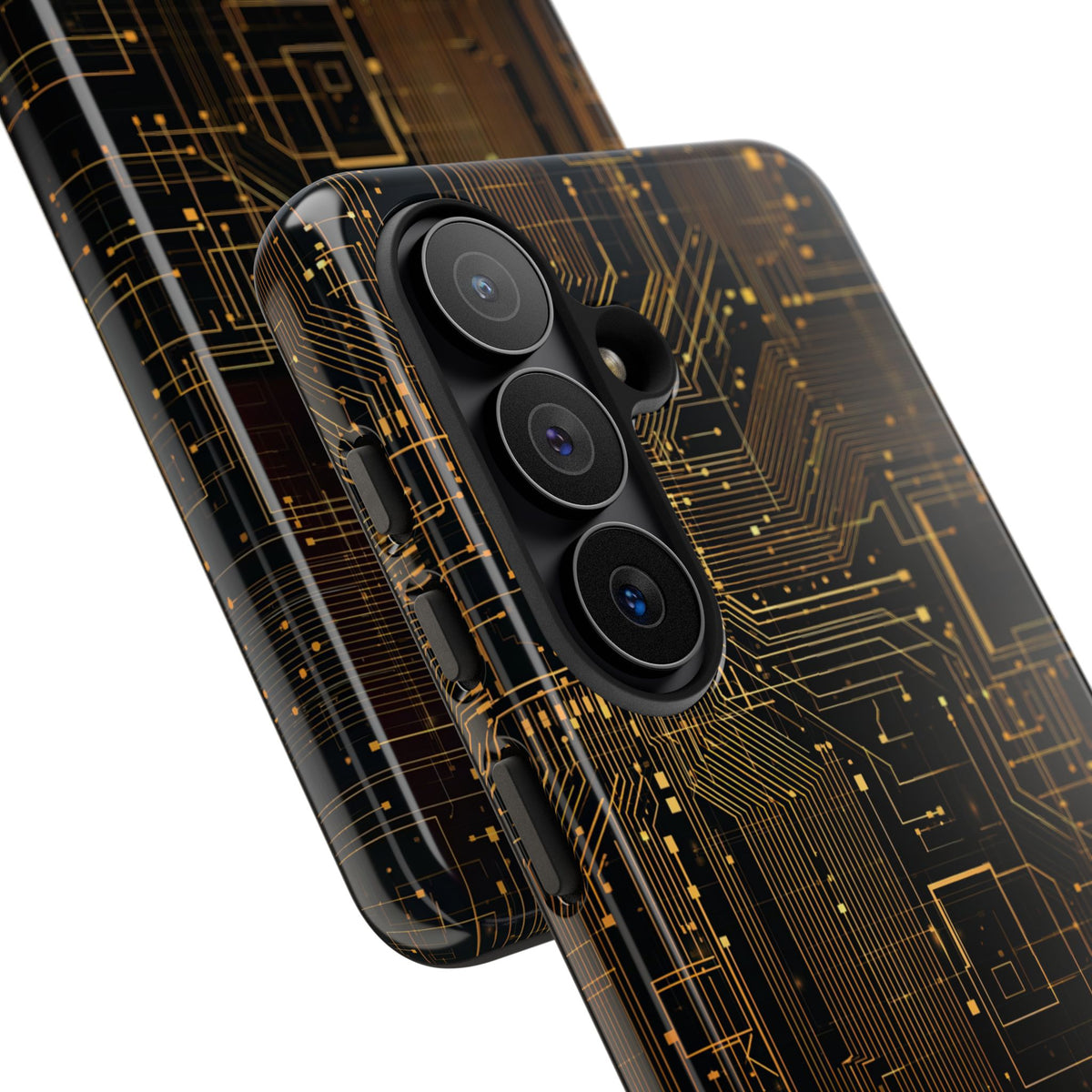 Gold Tough Phone Case for Samsung - Amber Core Mainframe