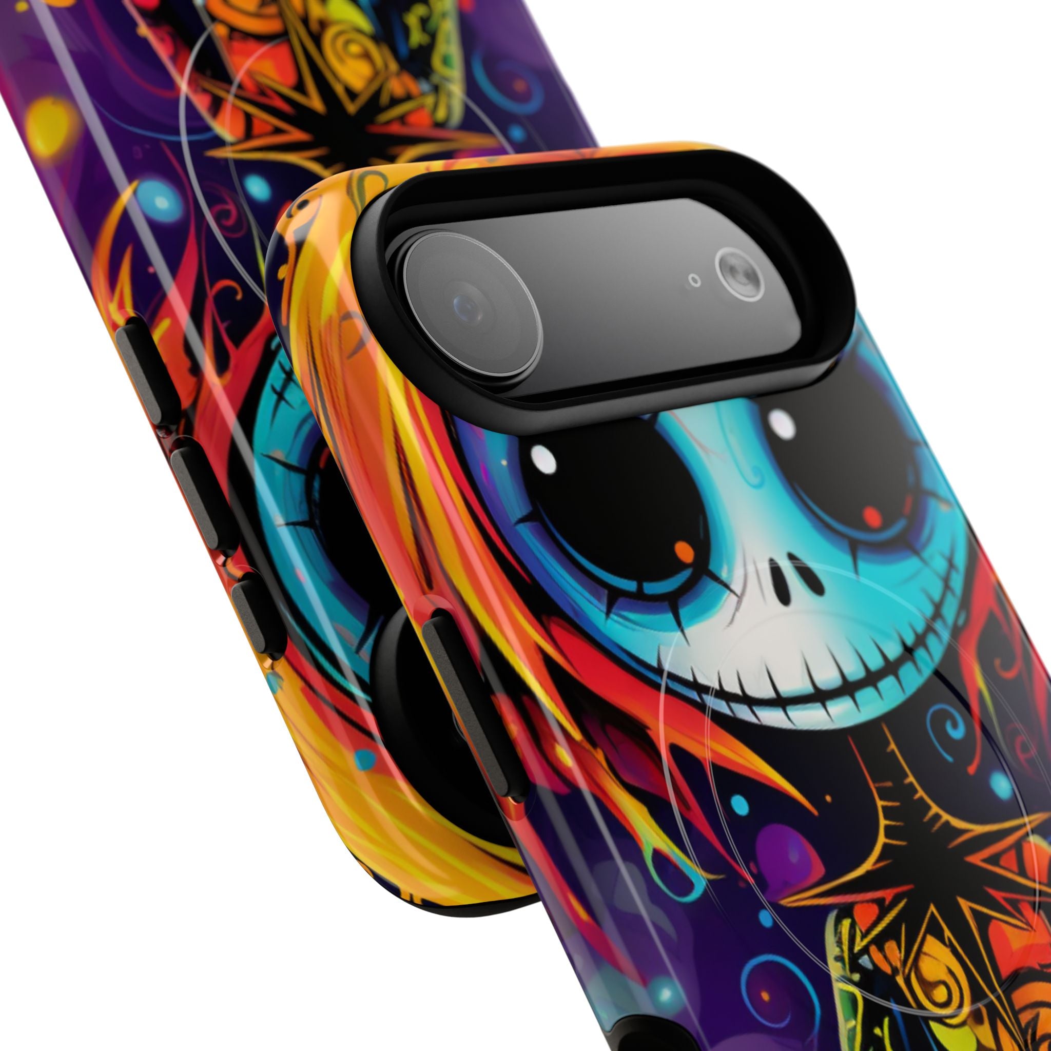 Blue Skull Swirl iPhone 17 Air Case - Tough+ - CASE•BOB