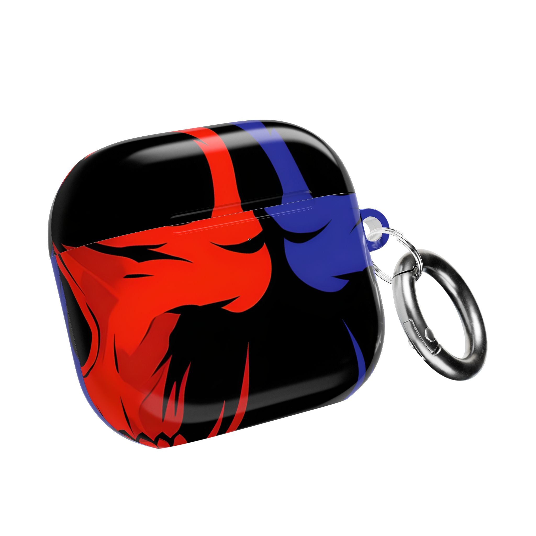 Dual Skulls RedBlue - AirPods Cover