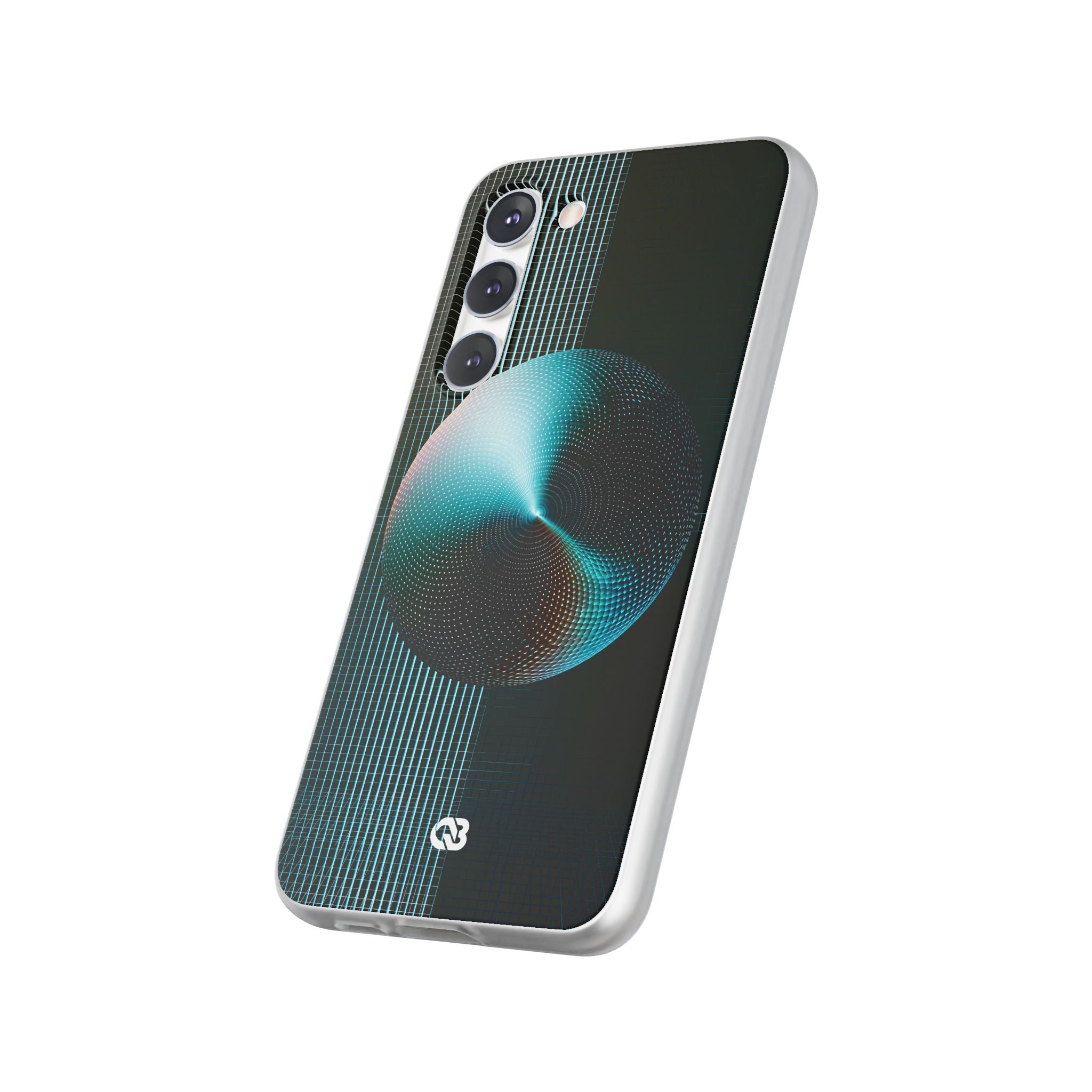 Blue Lite Phone Case for Samsung - Cyan Vector Sphere