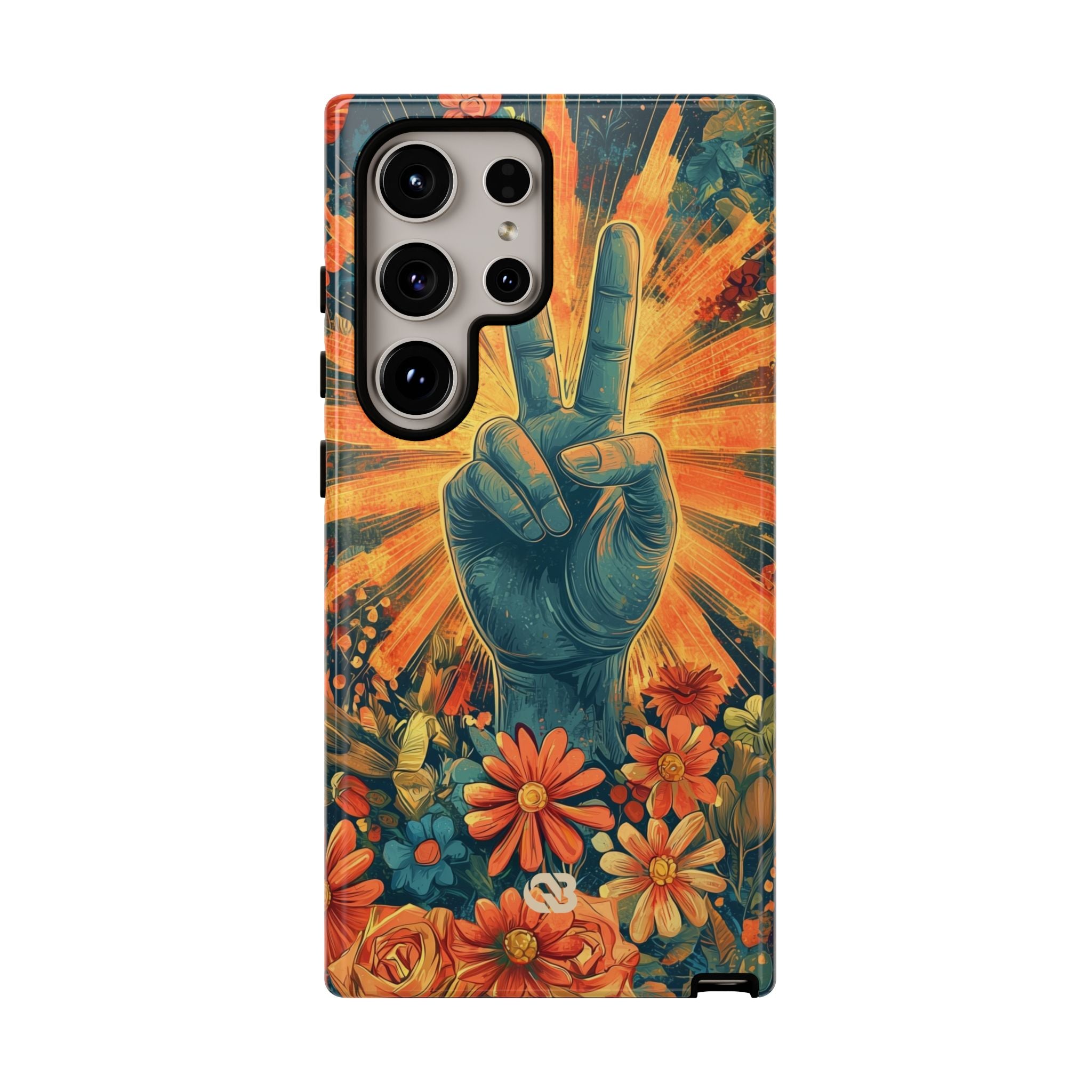 Fleur de paix radieuse · Coque de téléphone Tough pour Samsung