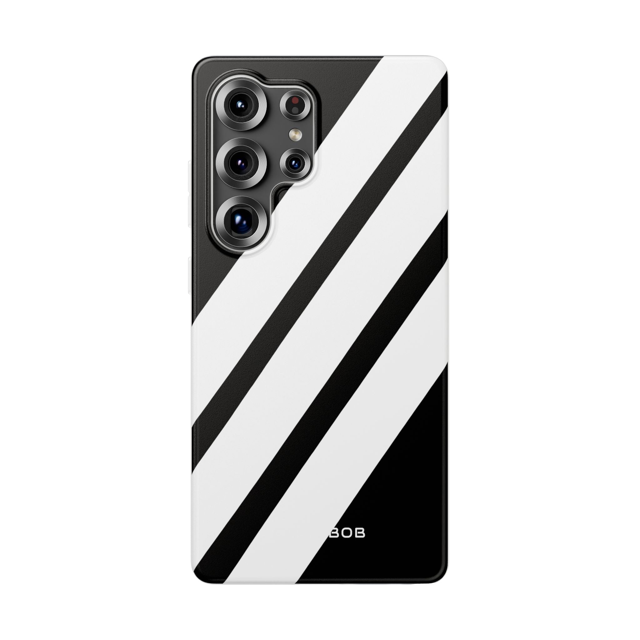 Diagonale Streifen Noir Samsung S25 Ultra Case - Soft