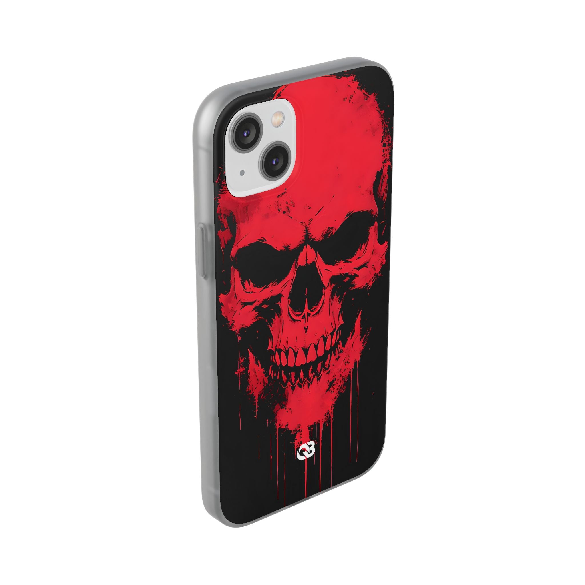Crimson Street Skull · Soft Custodia per iPhone