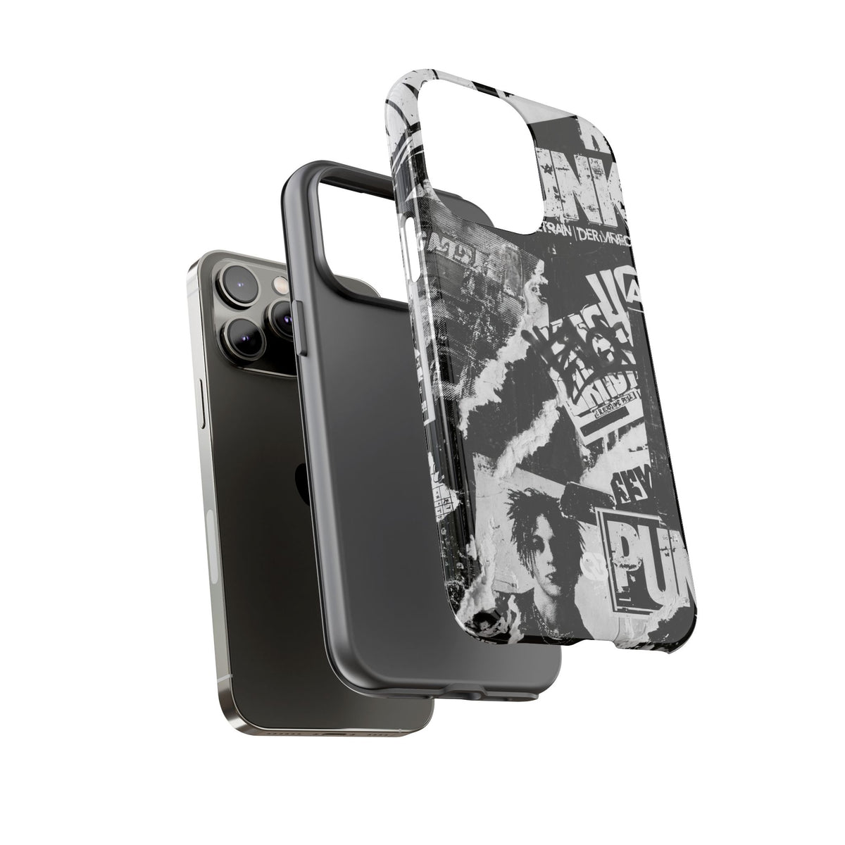 Underground Punk Collage · Tough Phone Case for iPhone · Black