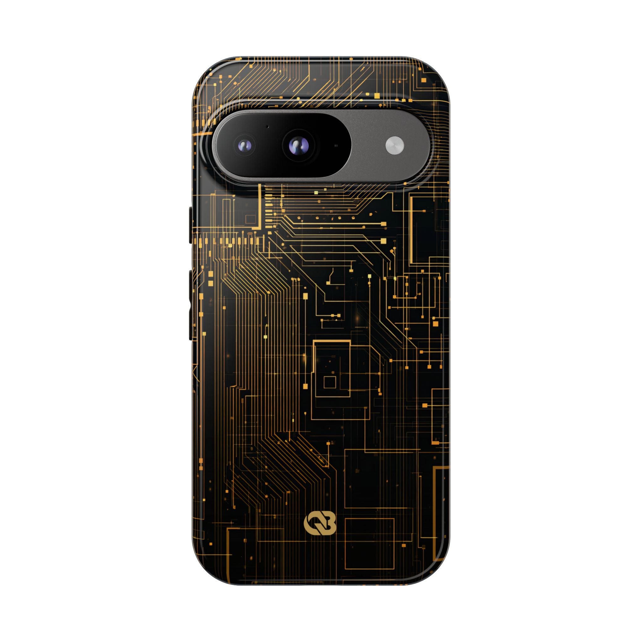 Gold Tough Phone Case for Google Pixel - Amber Core Mainframe