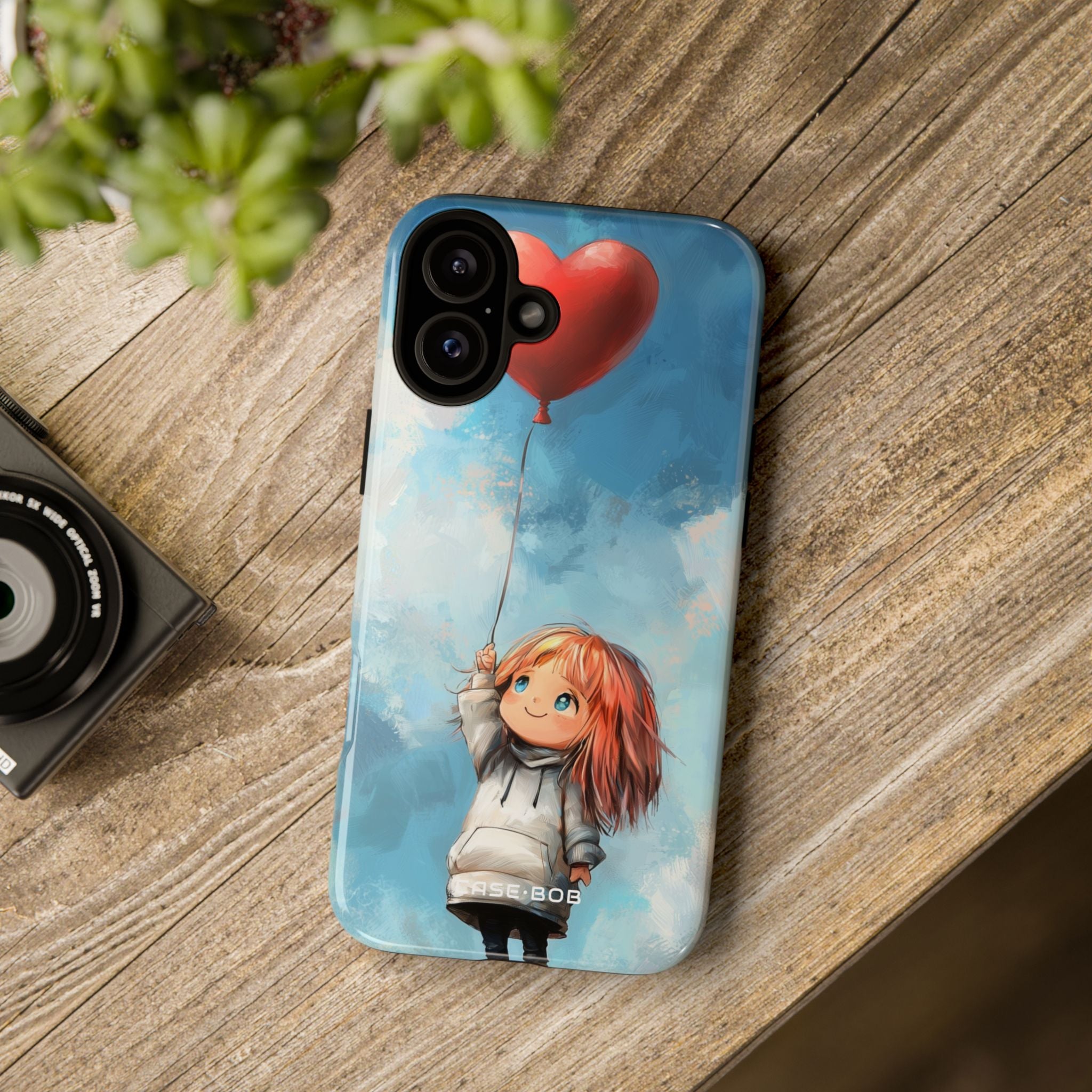 Heart Balloon Whimsy iPhone 16 Plus Case - Tough